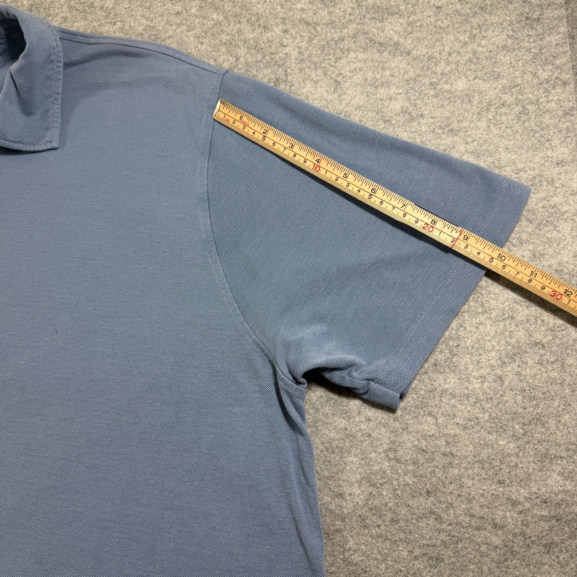 Todd Snyder Casual Polo Shirt Mens XXL Blue Two Button Breathable Relaxed Fit thumbnail 8