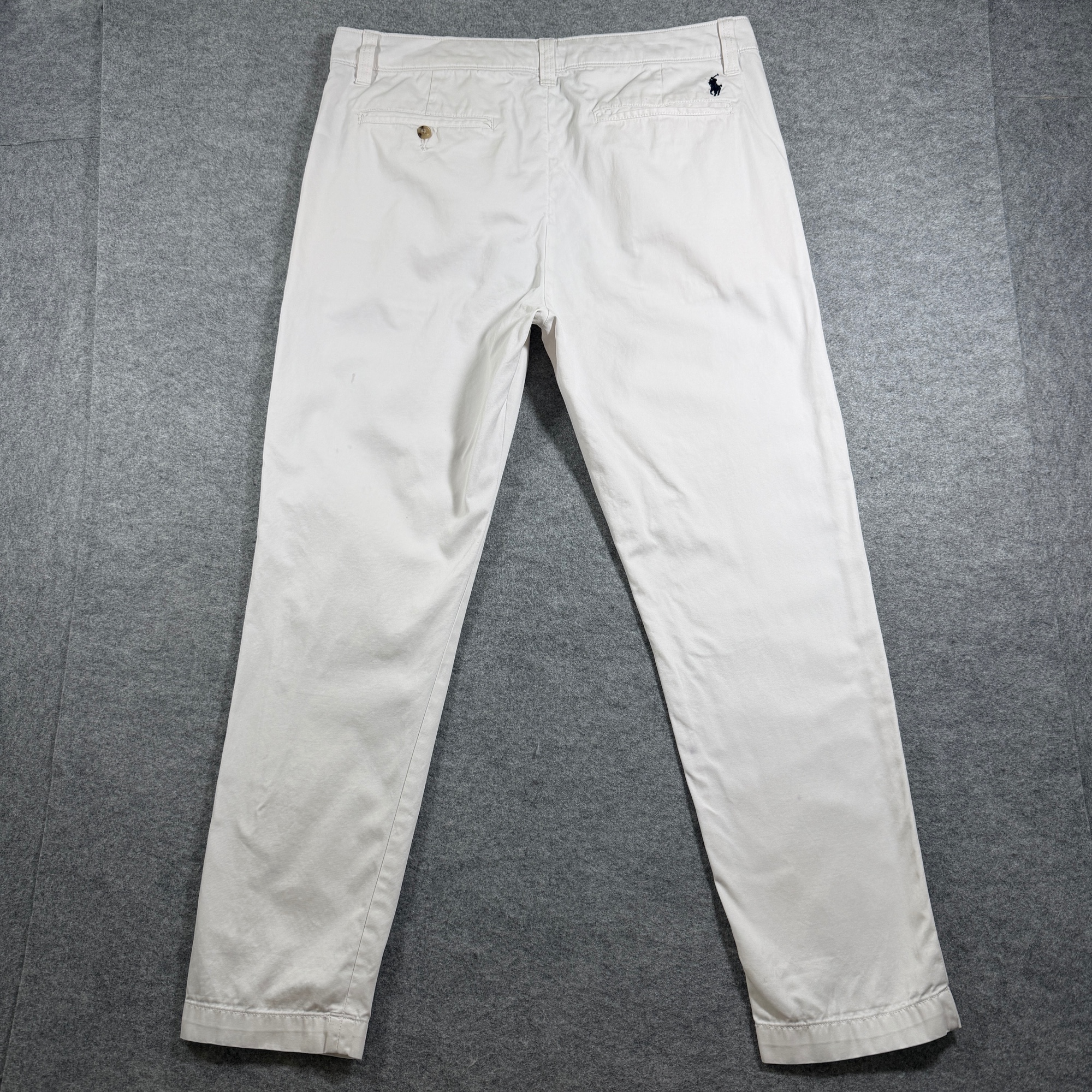 Polo Ralph Lauren Classic Fit Chino Pants Womens 10 White Cotton Straight Leg