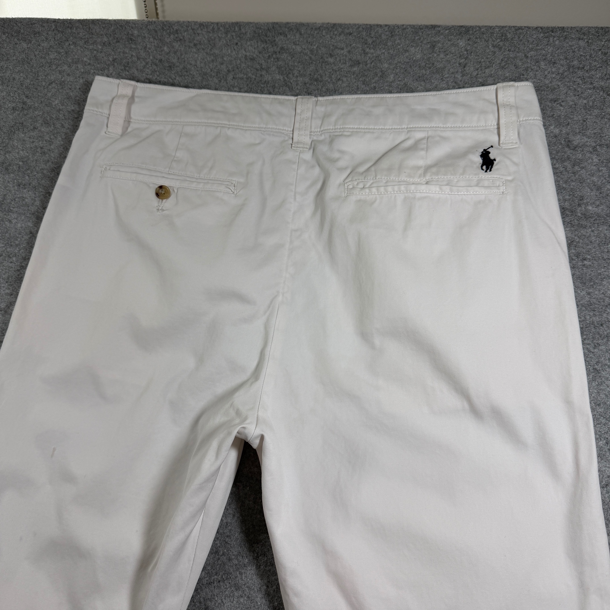 Polo Ralph Lauren Classic Fit Chino Pants Womens 10 White Cotton Straight Leg thumbnail 9
