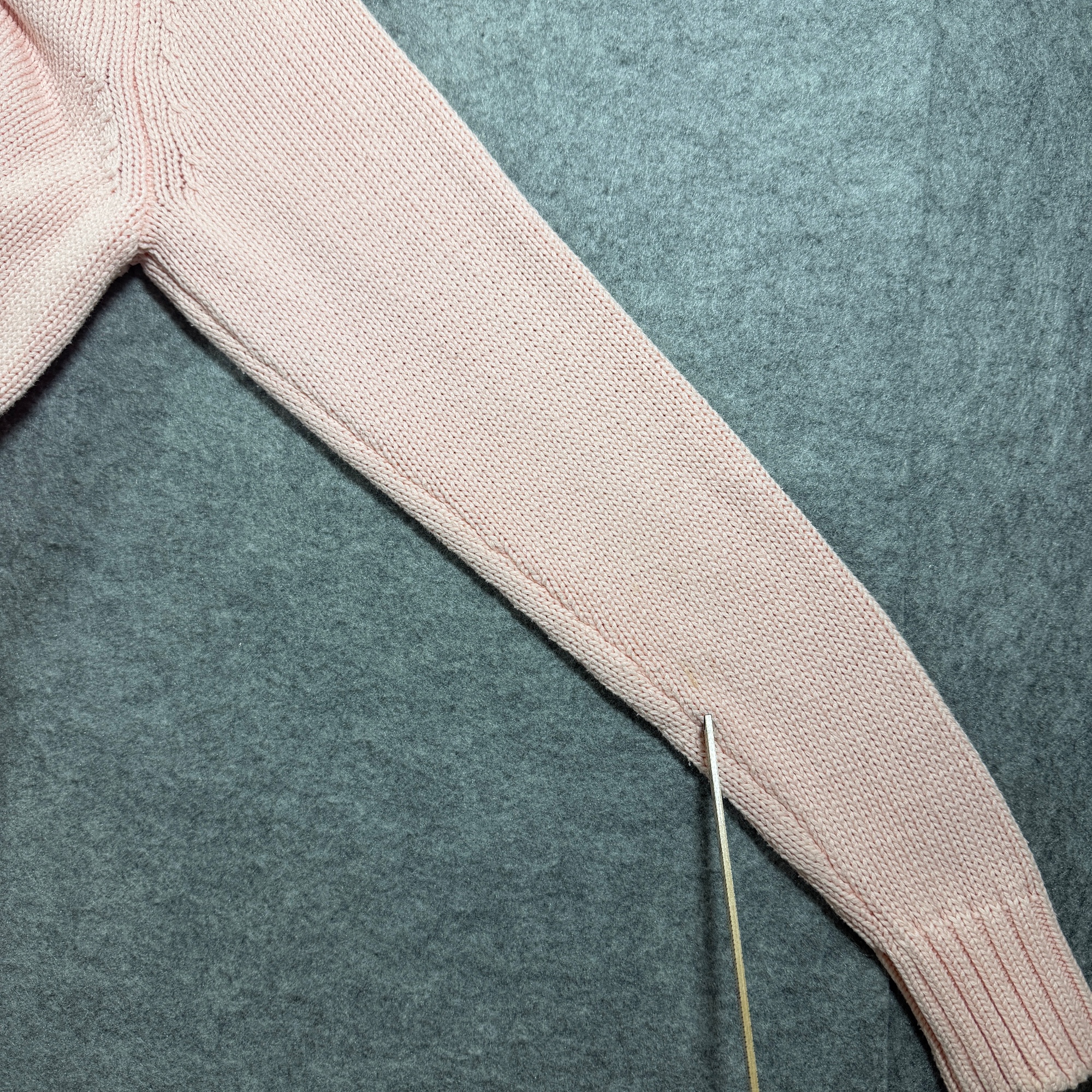 Philosophy Republic Turtleneck Sweater Womens M Light Pink Cotton Chunky Knit thumbnail 3
