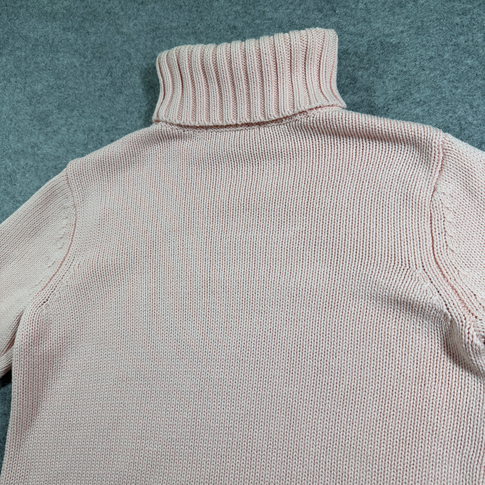 Philosophy Republic Turtleneck Sweater Womens M Light Pink Cotton Chunky Knit thumbnail 10
