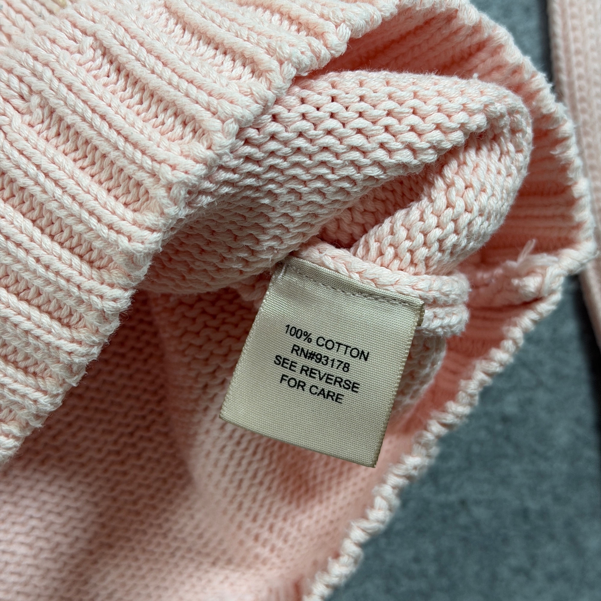 Philosophy Republic Turtleneck Sweater Womens M Light Pink Cotton Chunky Knit thumbnail 11
