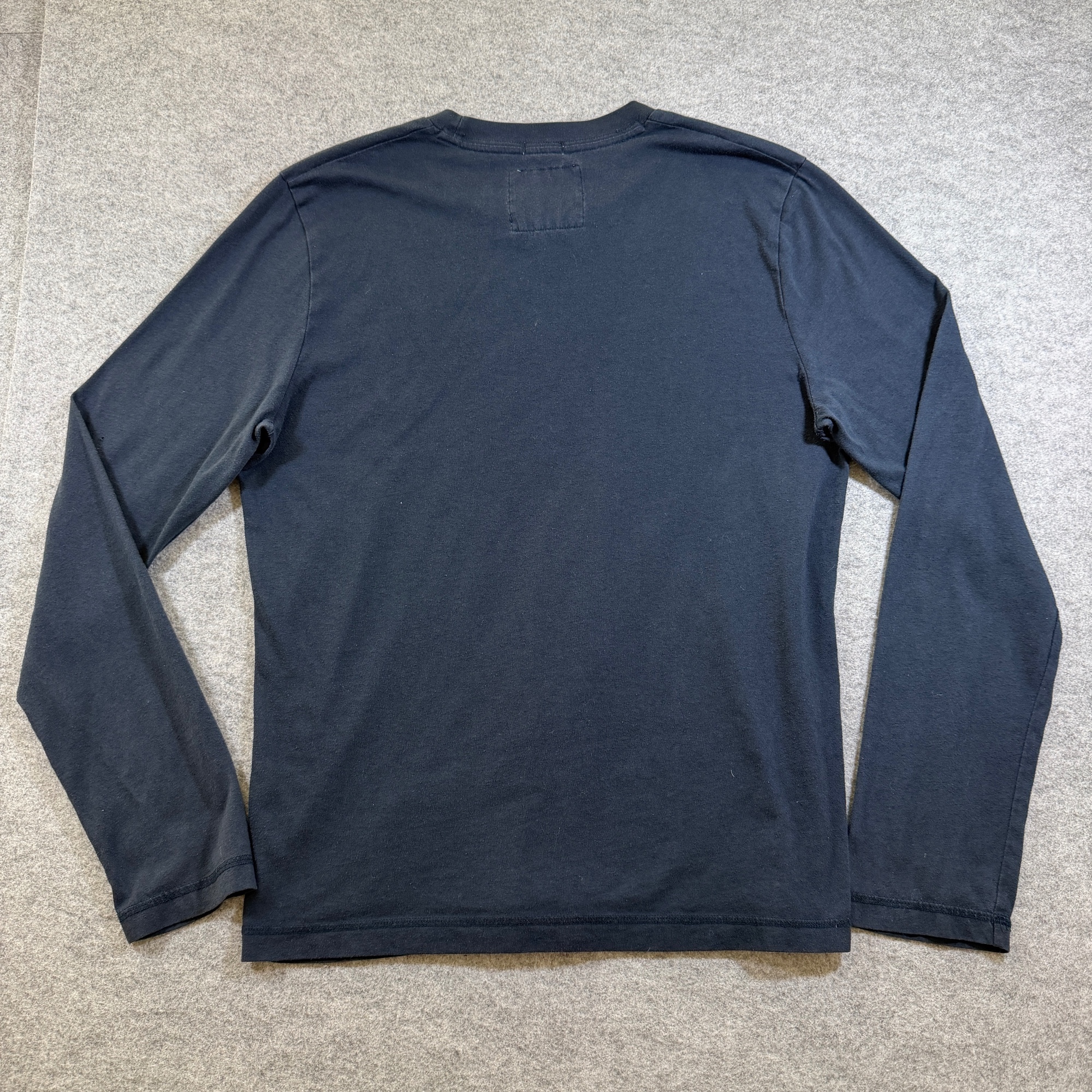 Abercrombie & Fitch Muscle Tee Mens M Navy Long Sleeve Crew Neck Moose Logo thumbnail 2