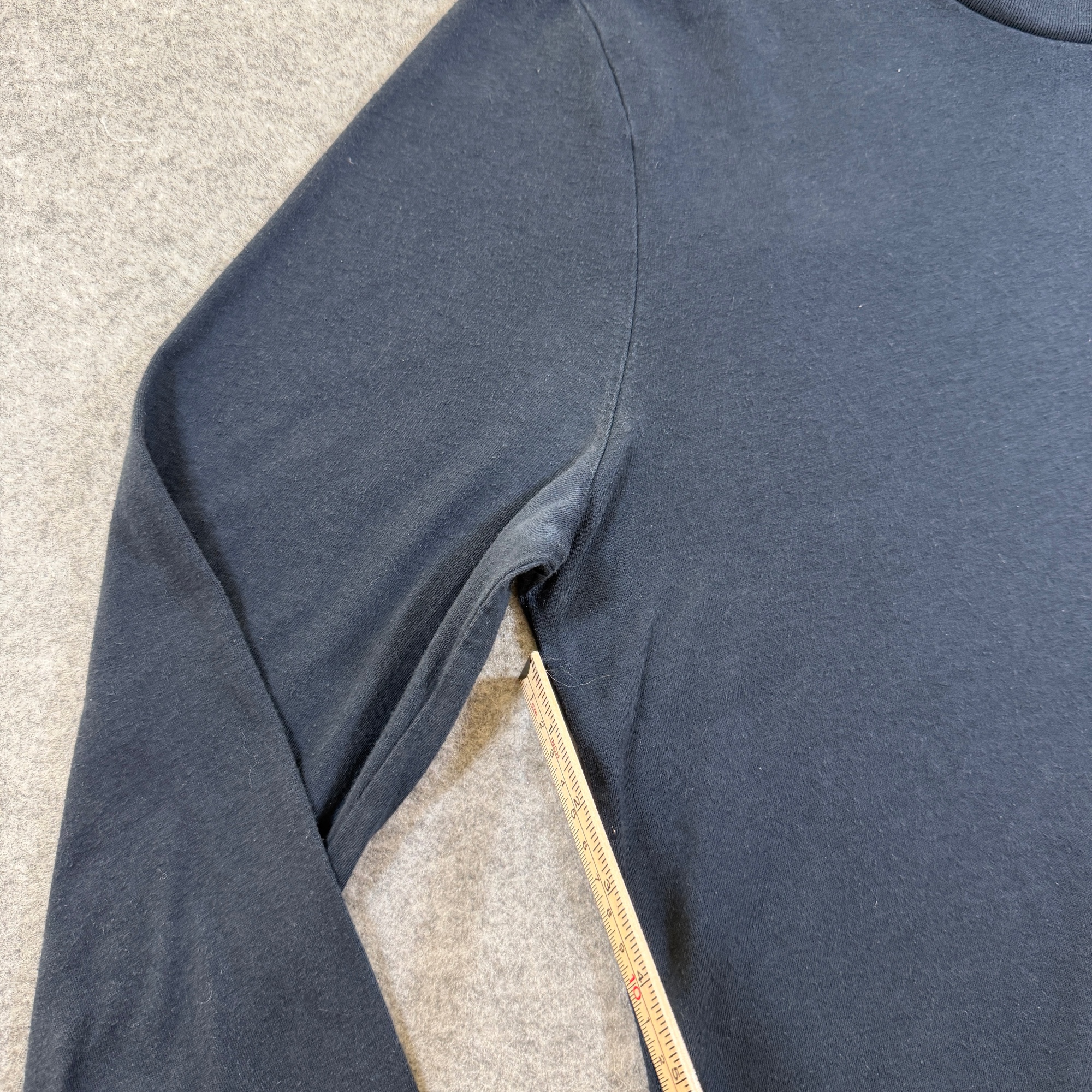 Abercrombie & Fitch Muscle Tee Mens M Navy Long Sleeve Crew Neck Moose Logo thumbnail 4