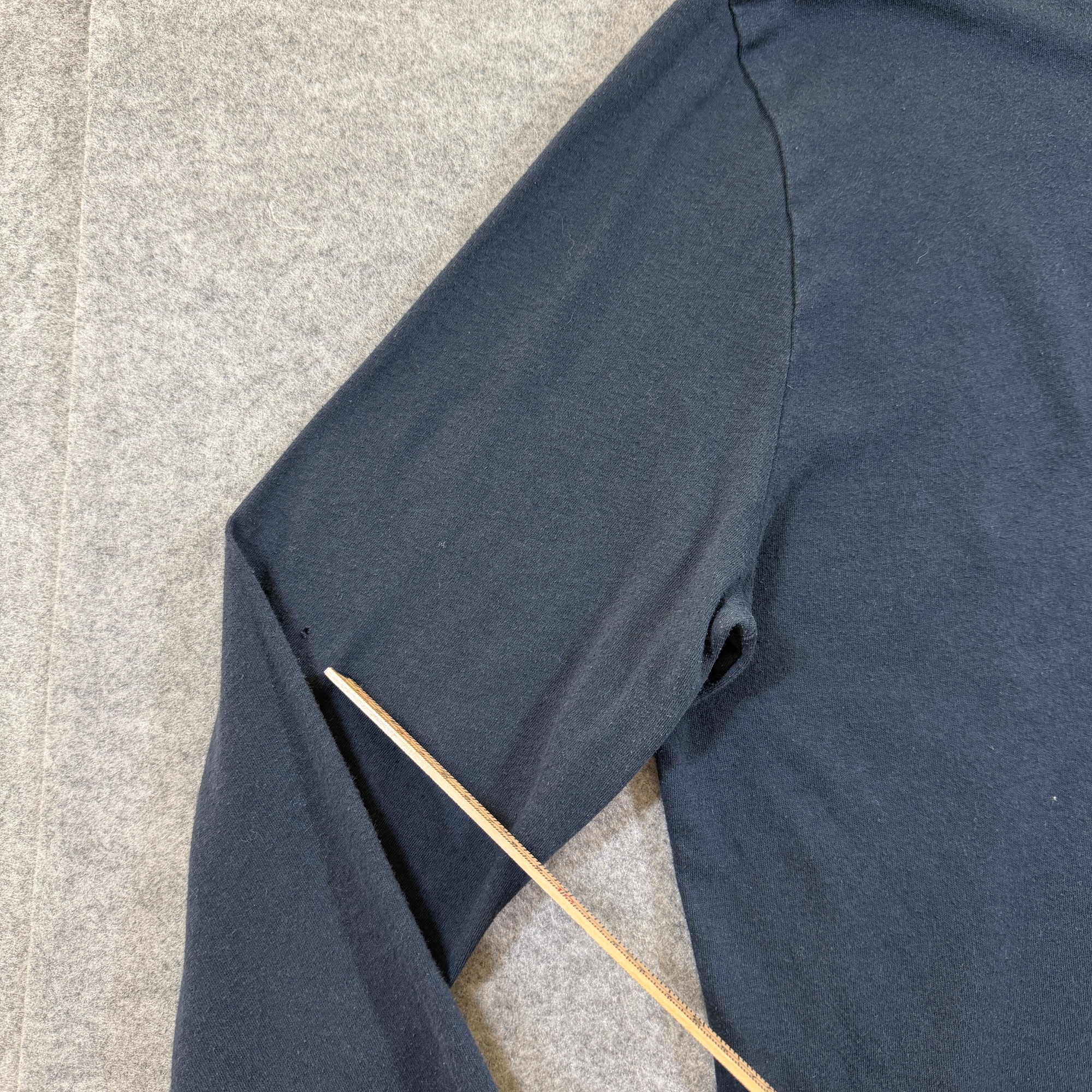Abercrombie & Fitch Muscle Tee Mens M Navy Long Sleeve Crew Neck Moose Logo thumbnail 5