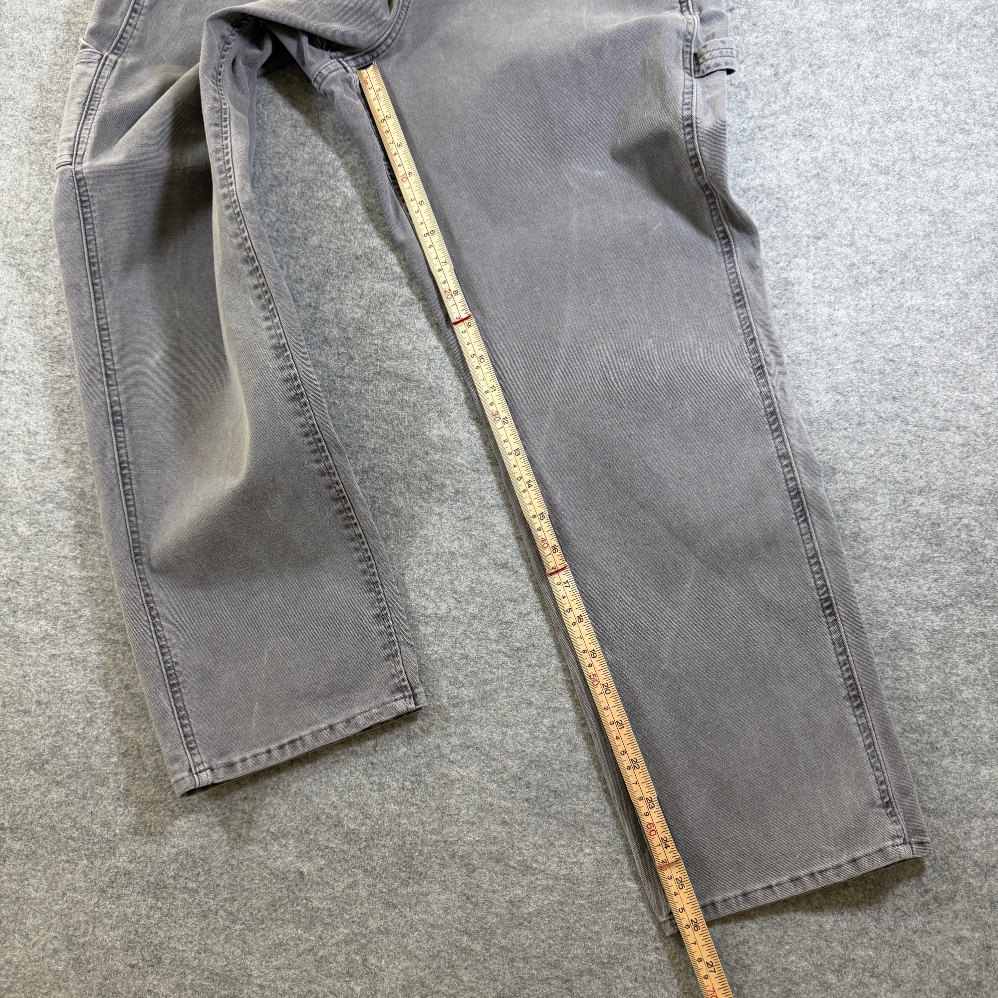 Abercrombie & Fitch Carpenter Pants Womens 28x30 Gray Cargo Utility Stretch thumbnail 7