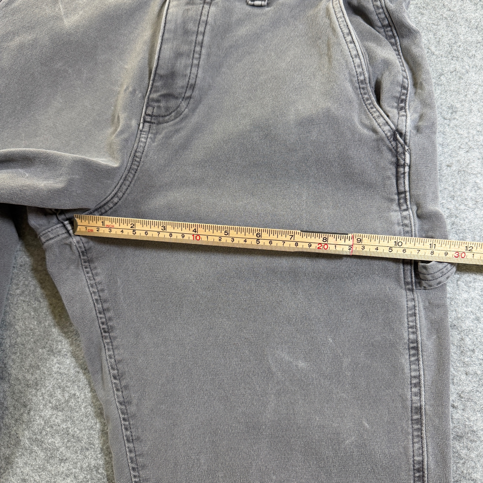 Abercrombie & Fitch Carpenter Pants Womens 28x30 Gray Cargo Utility Stretch thumbnail 10