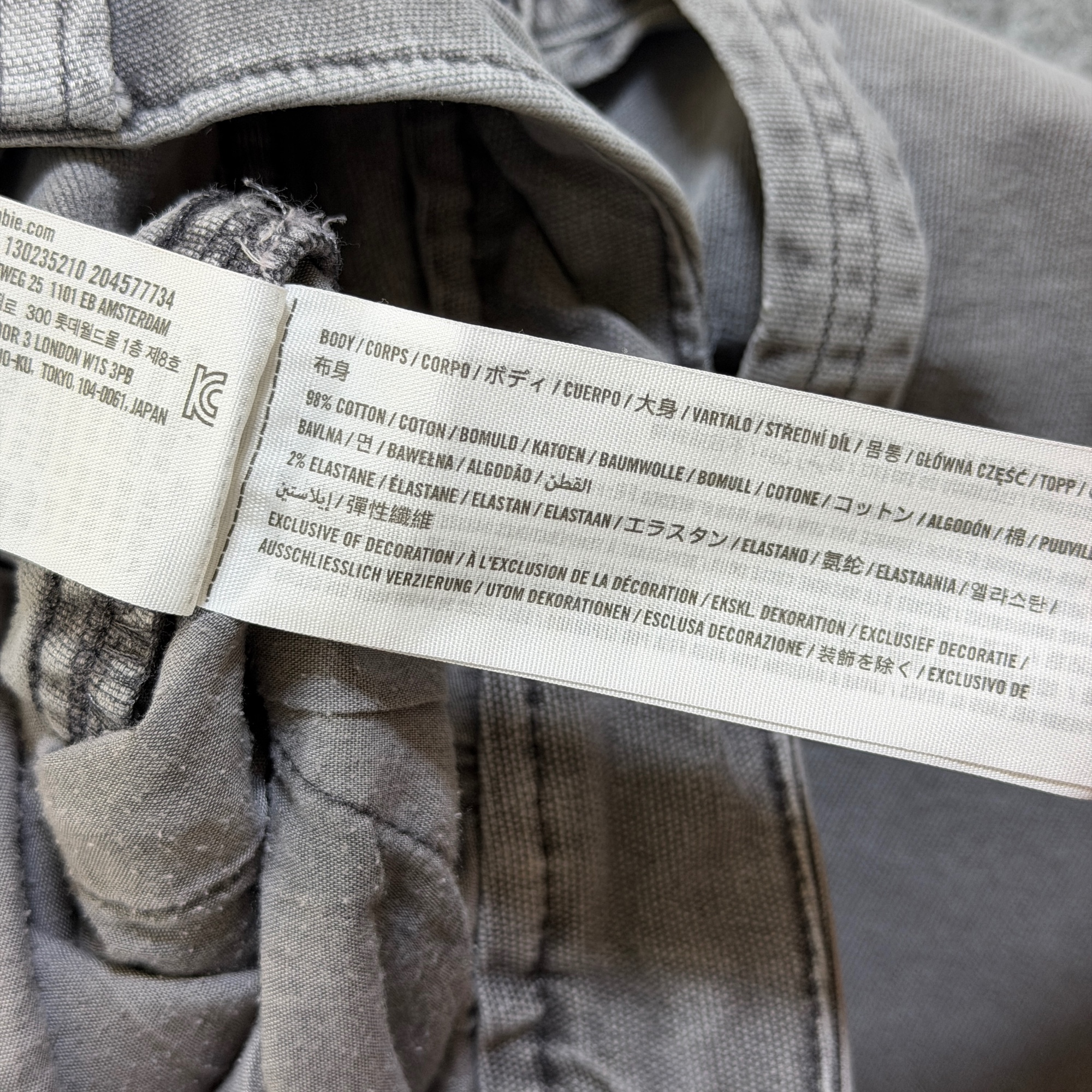 Abercrombie & Fitch Carpenter Pants Womens 28x30 Gray Cargo Utility Stretch thumbnail 11