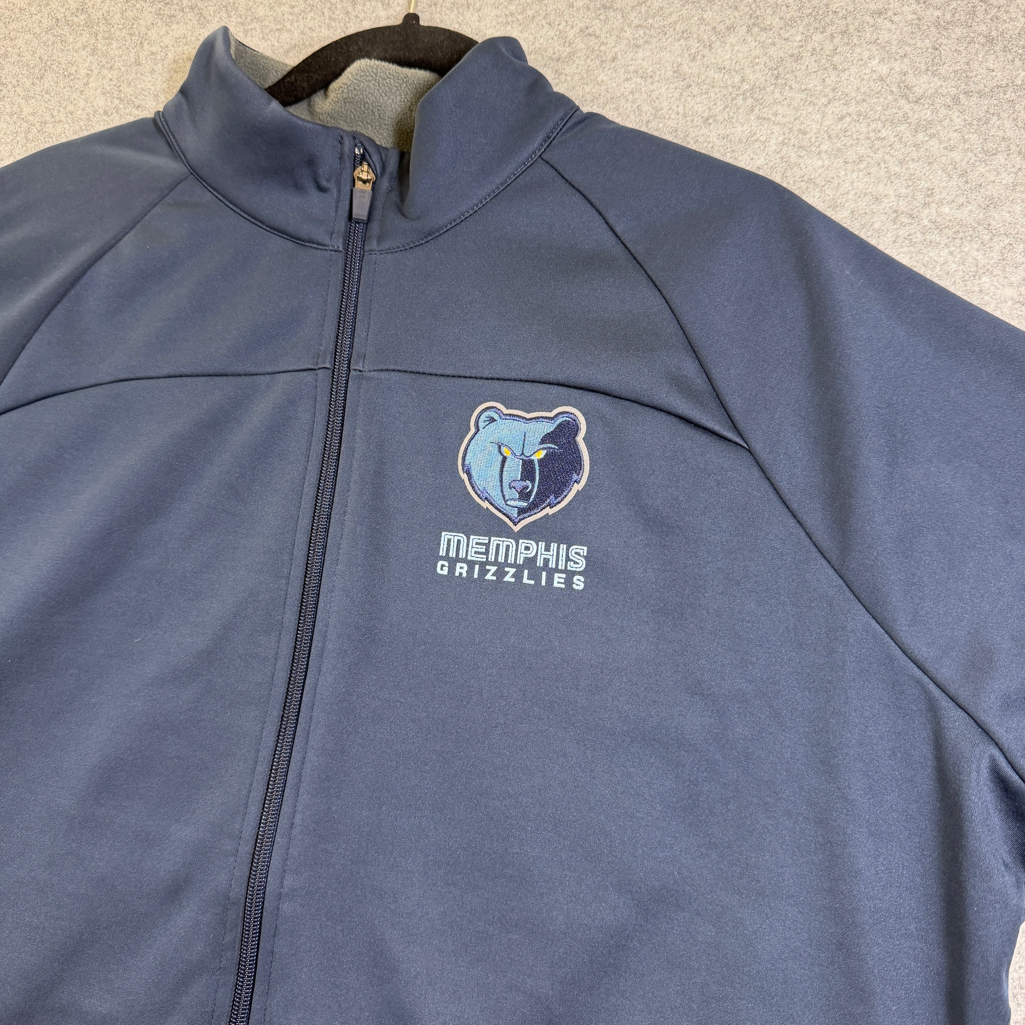 Antigua Memphis Grizzlies Full Zip Jacket Womens 3XL Navy NBA Embroidered Logo thumbnail 3