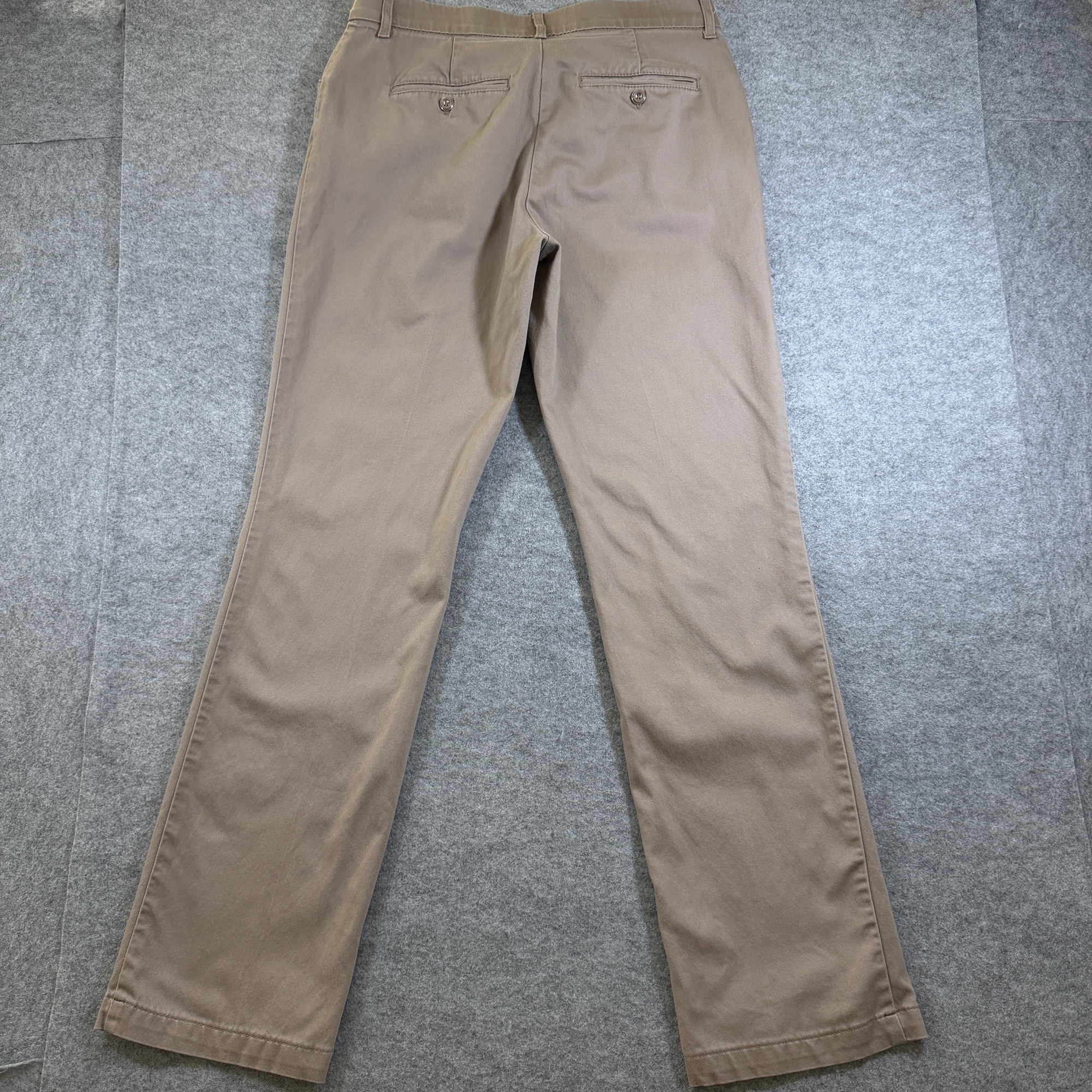 Lee Flex Motion Pants Womens 10 Long Khaki Straight Leg Mid Rise Stretch thumbnail 2