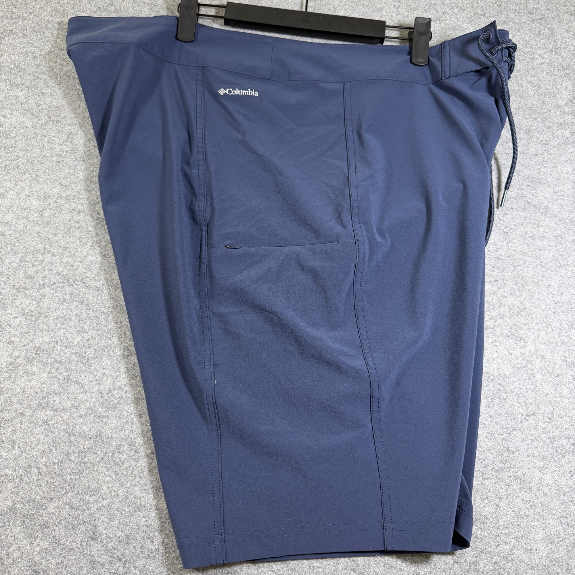 Columbia Swim Shorts Mens XXL Navy Blue Boardshort Elastic Waist Side Zip Pocket thumbnail 3