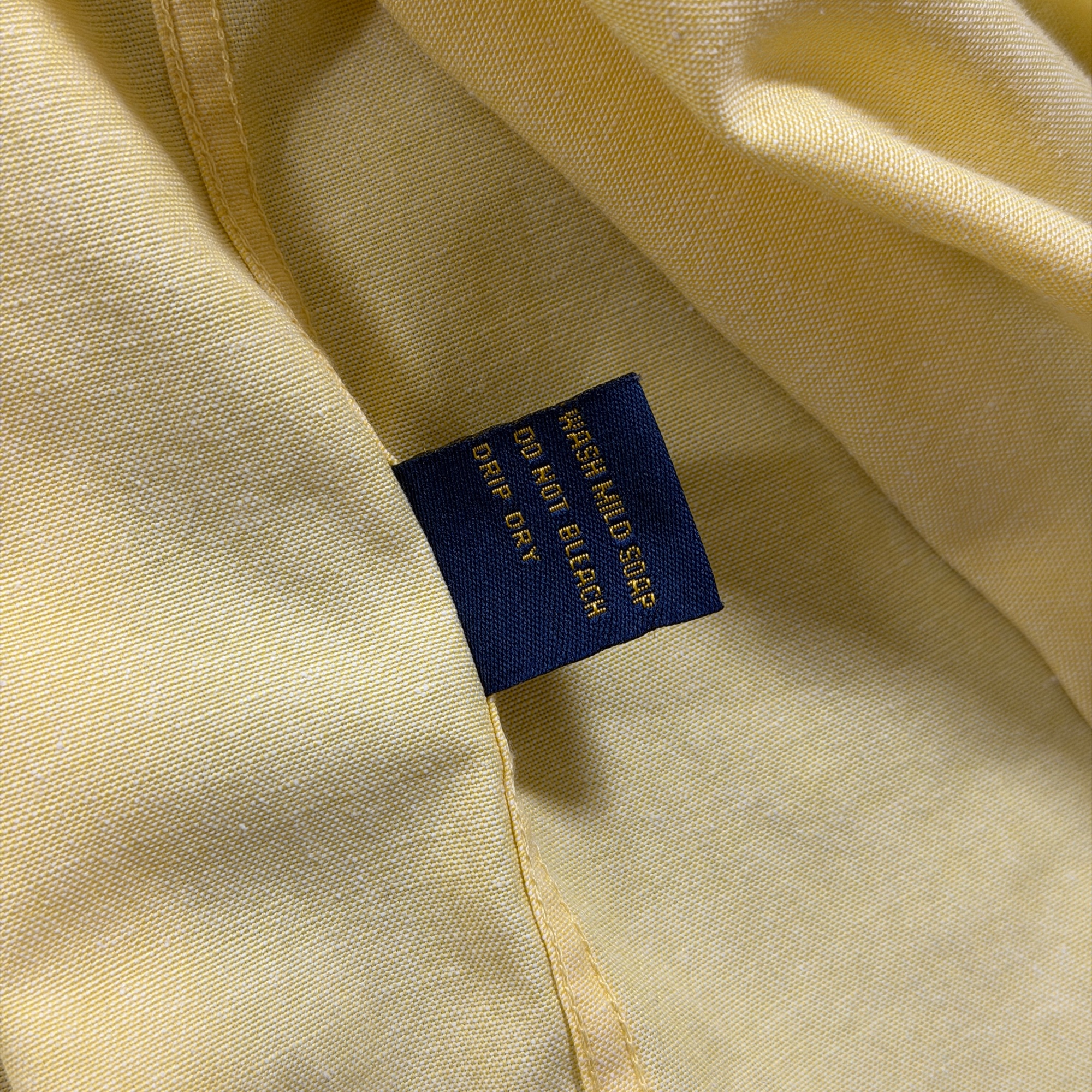 Vintage Polo Ralph Lauren Button Down Shirt Mens XXL Yellow Classic Fit Cotton thumbnail 11