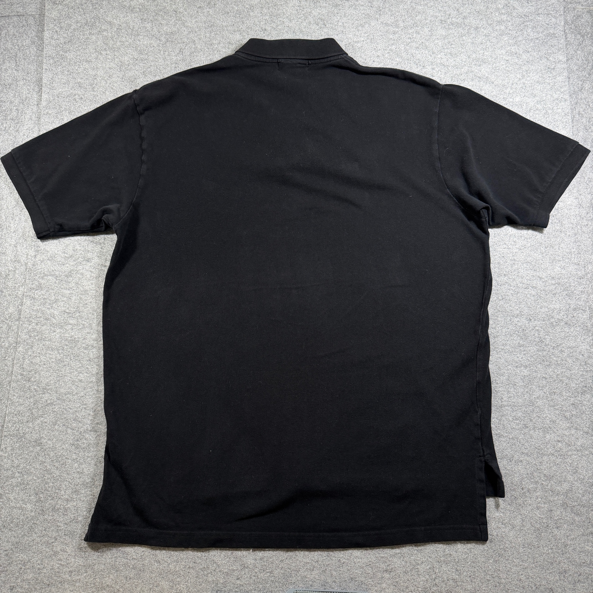 Polo Ralph Lauren Mesh Polo Shirt Mens XXL Black 100% Cotton Pony Logo Preppy thumbnail 2