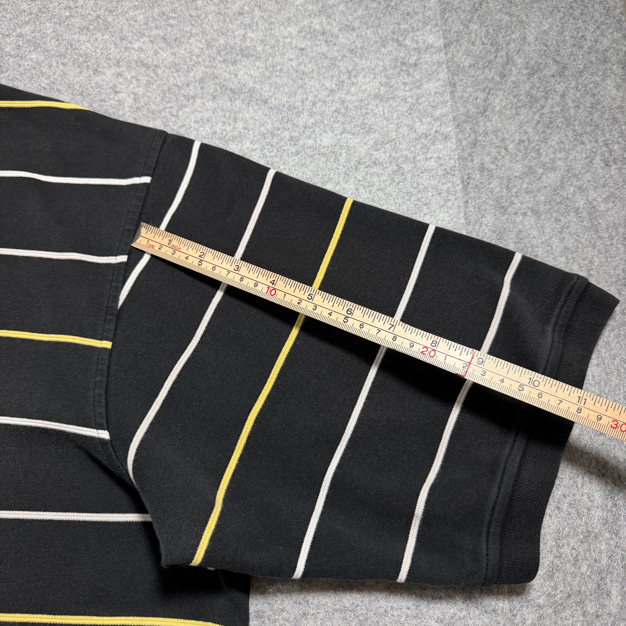 Vintage Sean John Polo Shirt Mens XXL Black Yellow Striped Embroidered Logo thumbnail 8