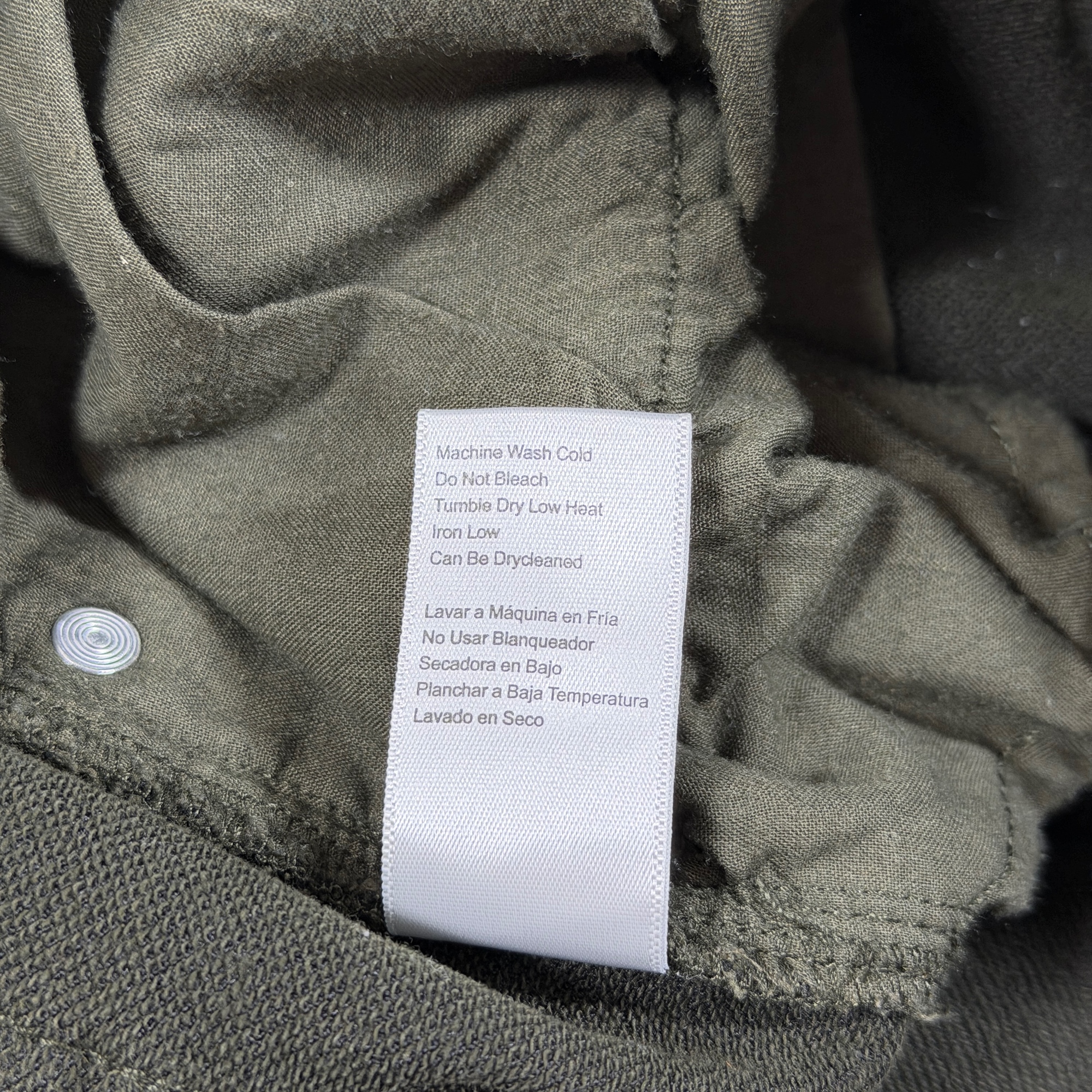 JACHS New York Jeans Mens 38x30 Olive Green Straight Leg Stretch Five Pocket thumbnail 10