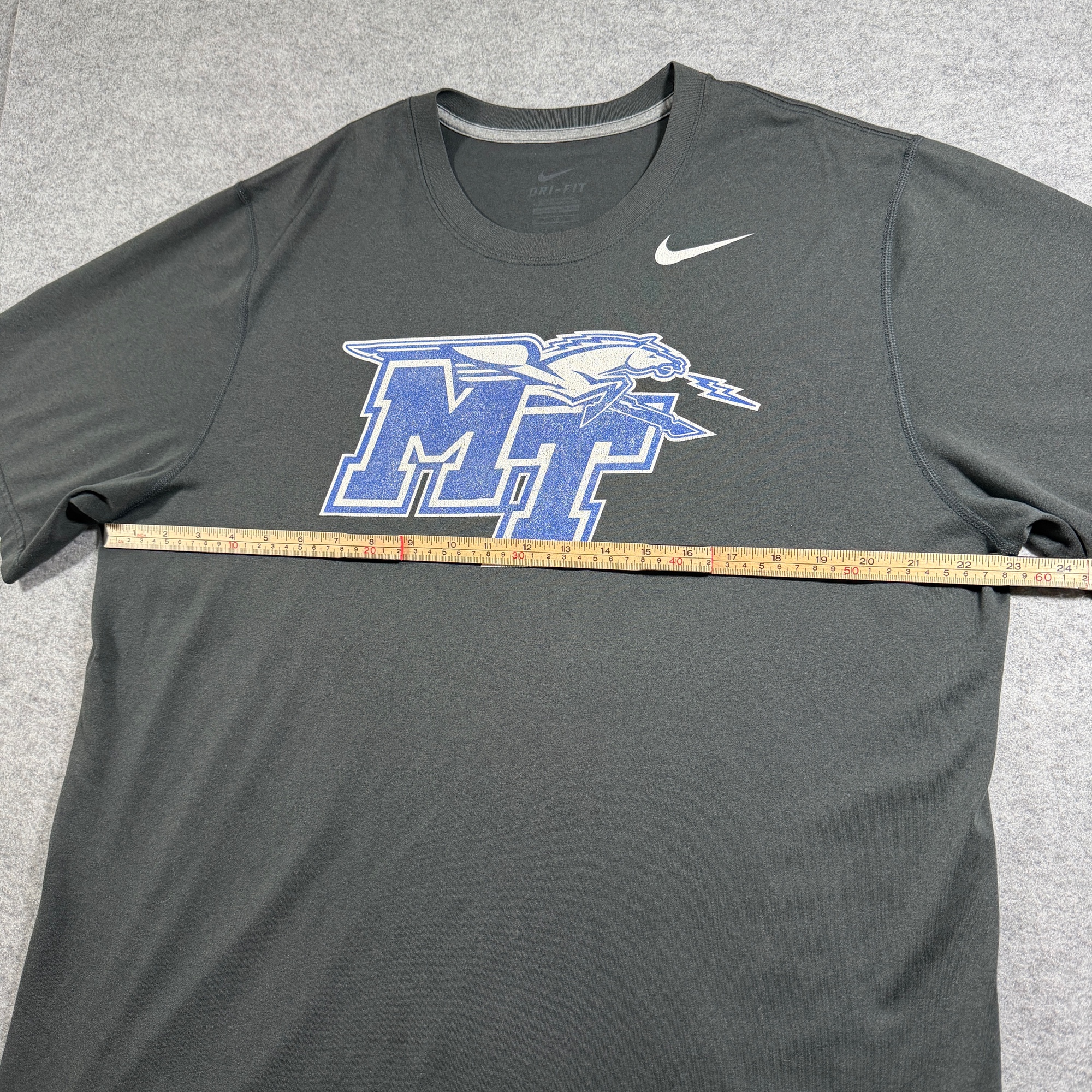 Nike Dri-Fit T-Shirt Mens XL Gray MTSU Blue Raiders Graphic Polyester Athletic thumbnail 7
