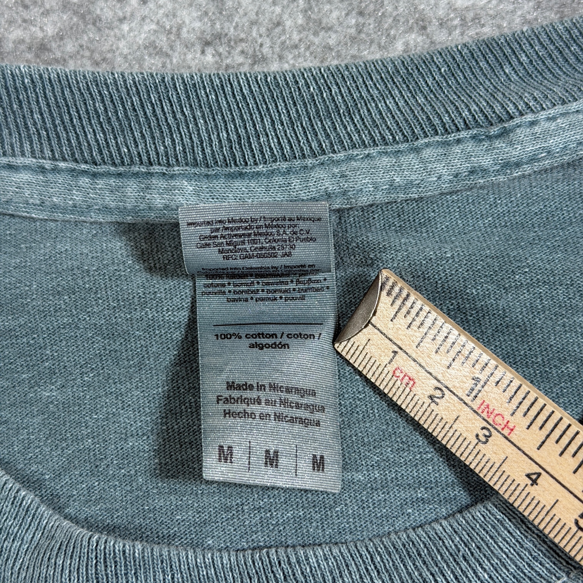 Breckenridge Colorado Long Sleeve T Shirt Mens M Teal Acid Wash Souvenir Cotton thumbnail 10