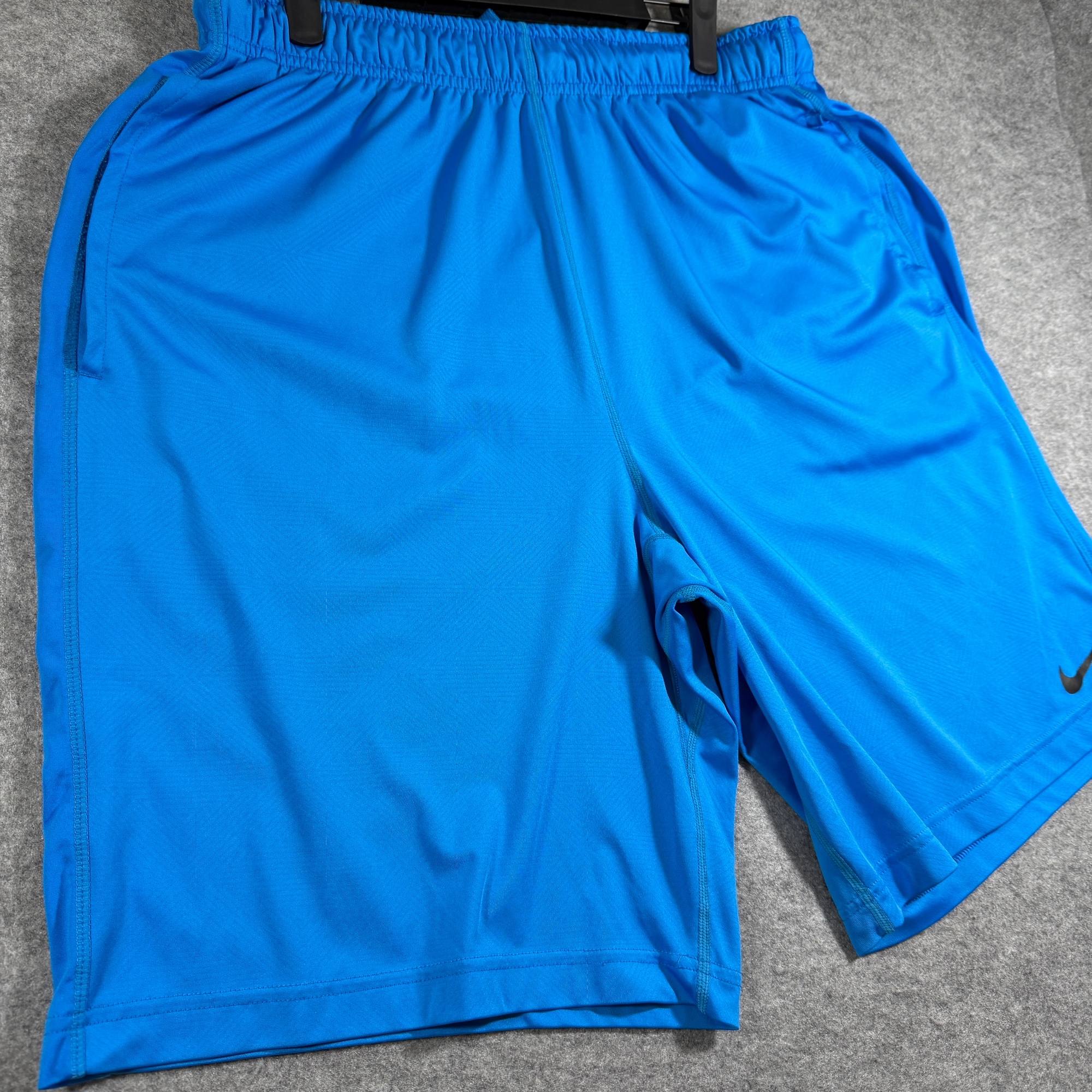Nike Dri-Fit Shorts Mens L Blue Drawstring Waist Side Pockets Athletic Running thumbnail 11