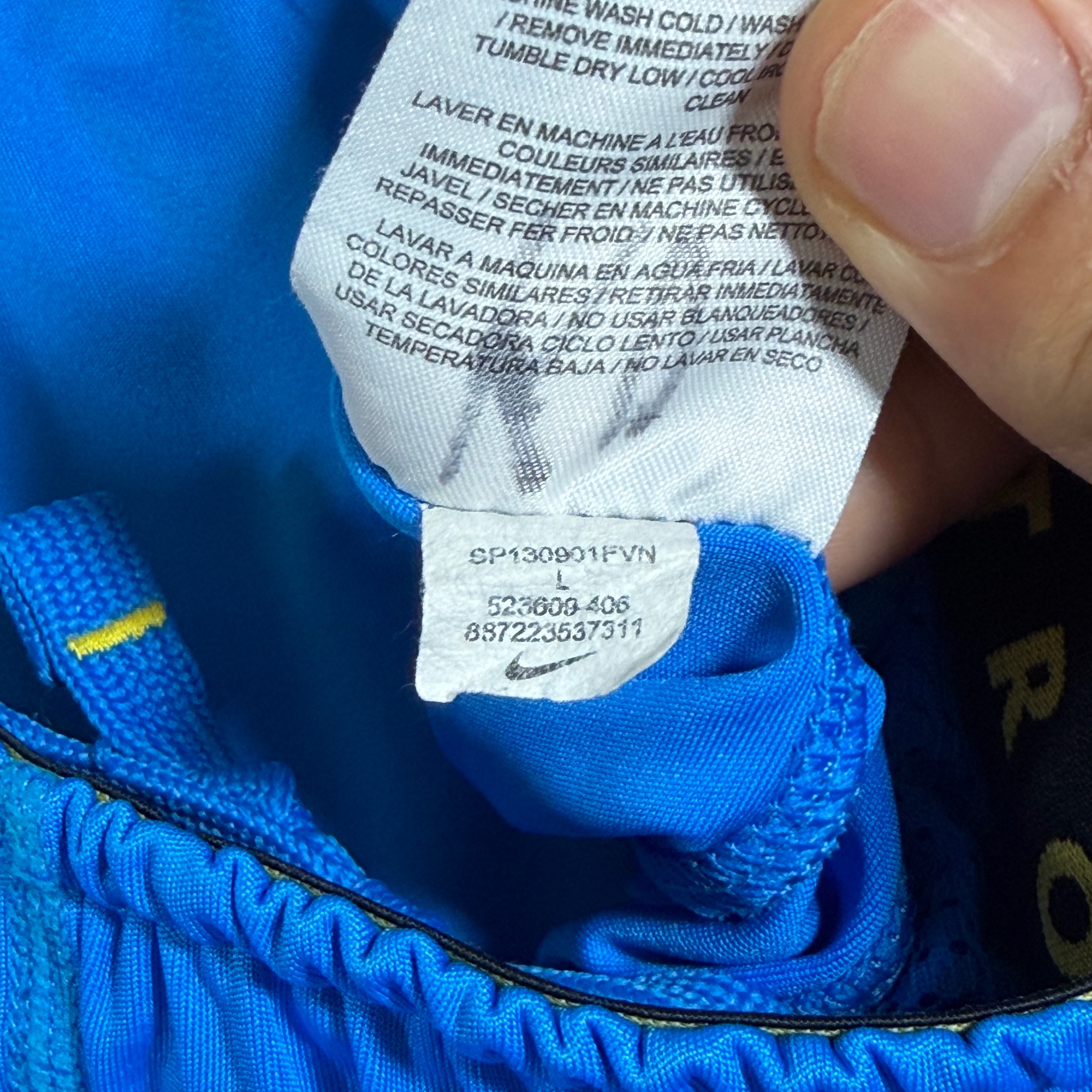 Nike Dri-Fit Shorts Mens L Blue Drawstring Waist Side Pockets Athletic Running thumbnail 13