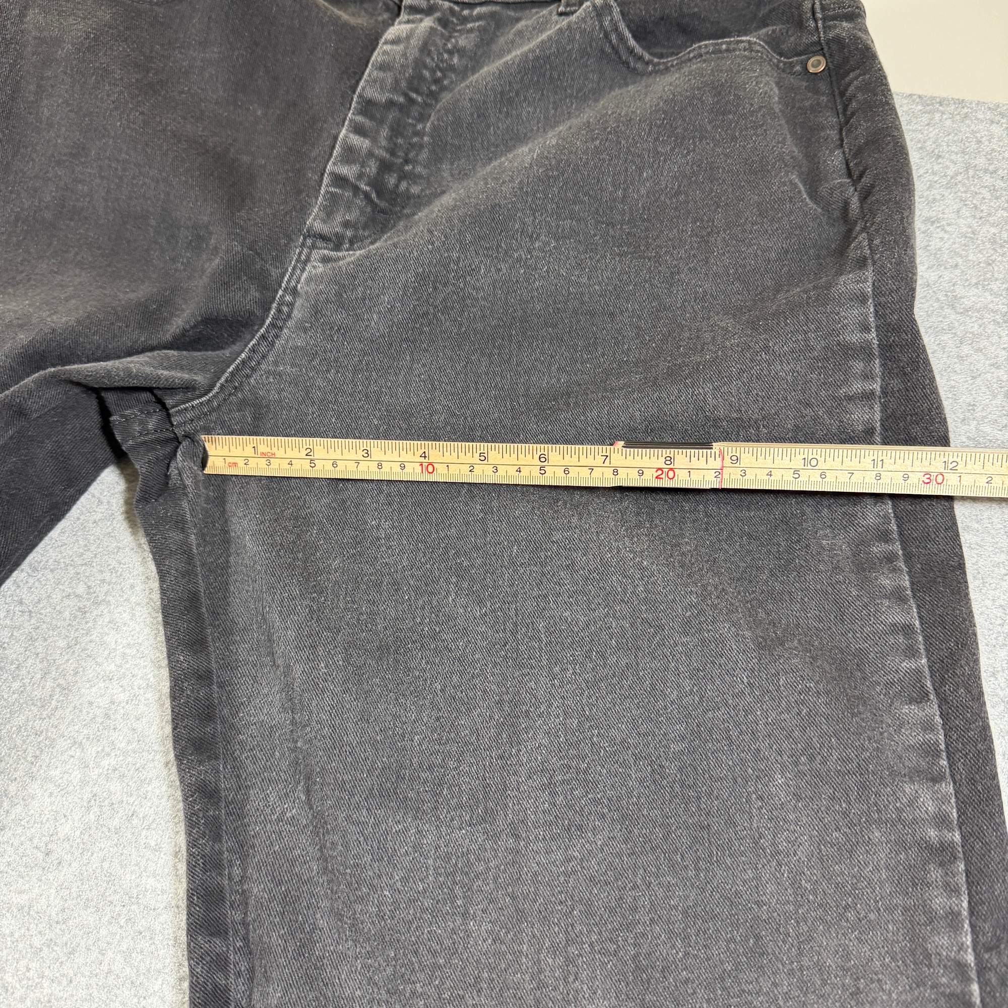Lee Jeans Womens 16 Long Black Faded Relaxed Fit Denim Five Pocket Stretch thumbnail 10