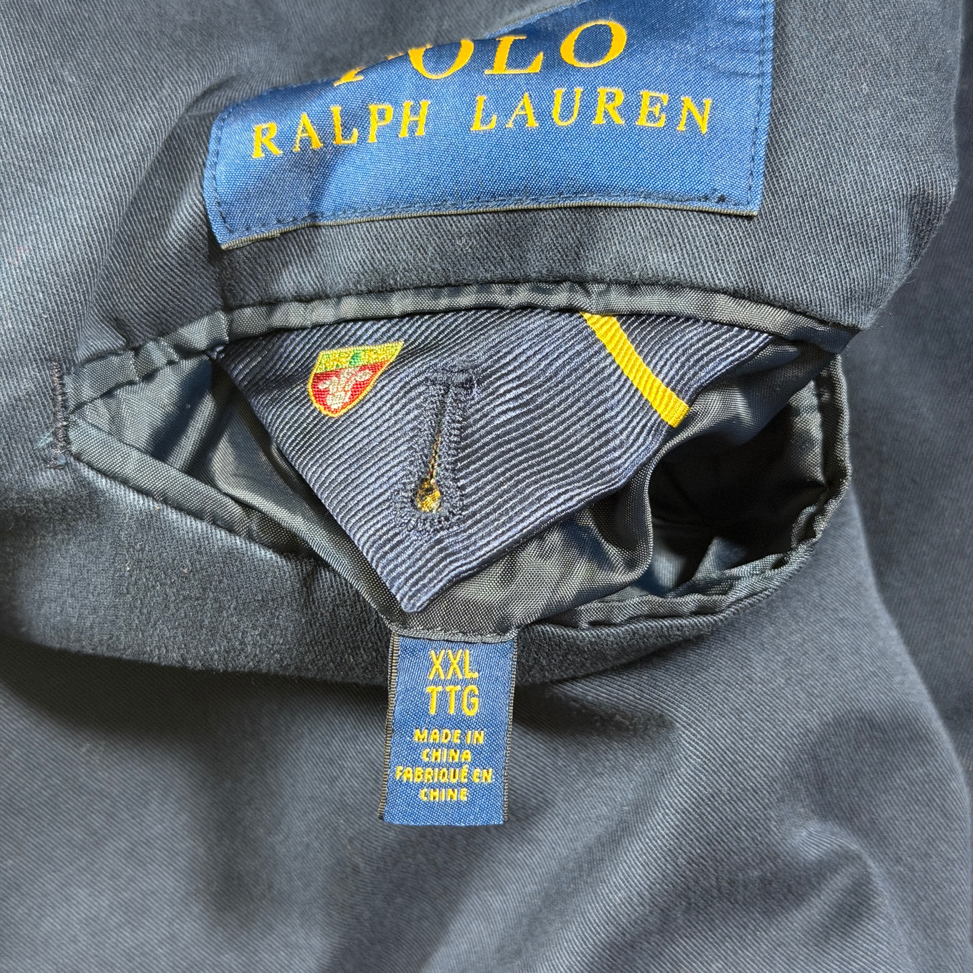 Polo Ralph Lauren Sport Coat Mens XXL Navy Two Button Notch Lapel Cotton Blazer thumbnail 5