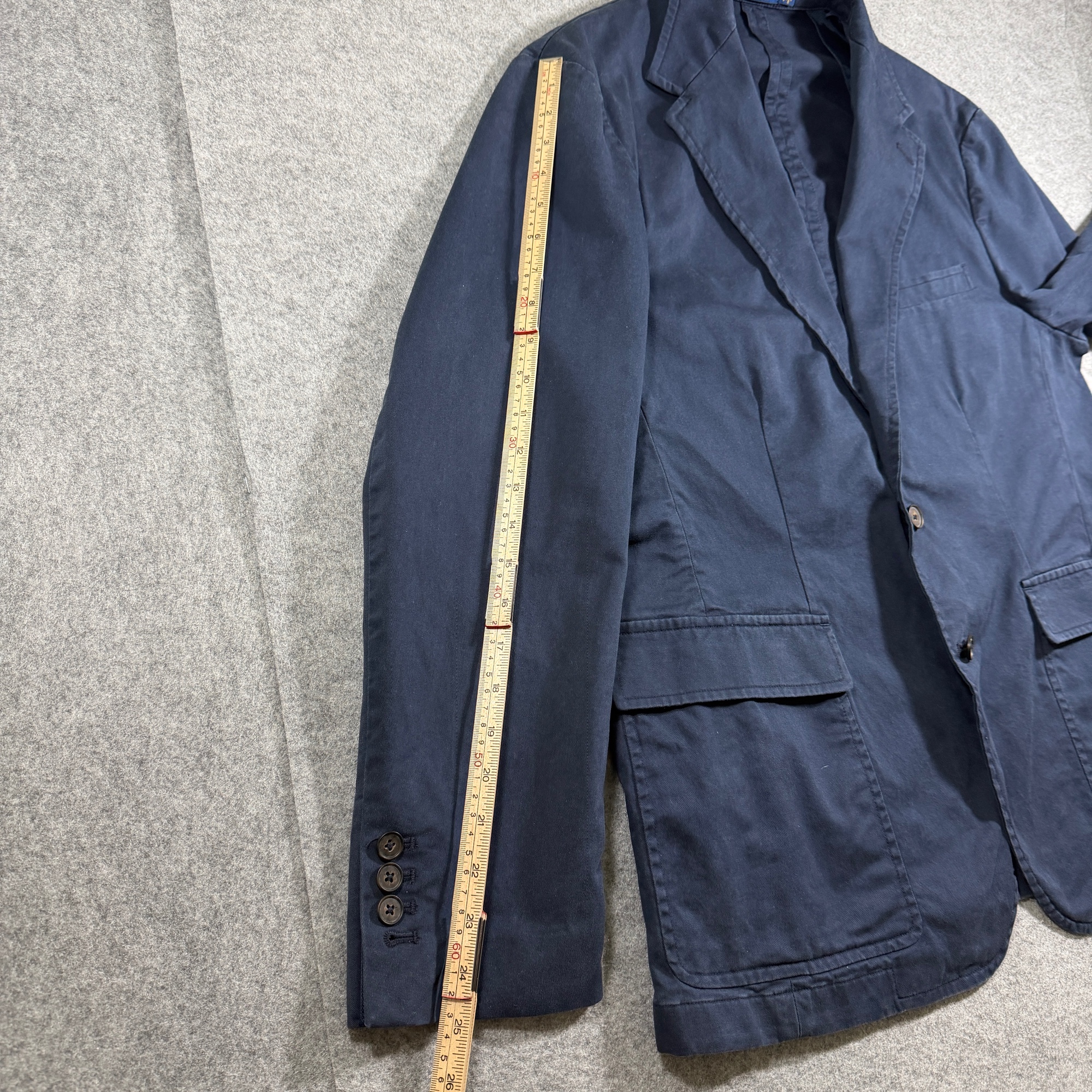 Polo Ralph Lauren Sport Coat Mens XXL Navy Two Button Notch Lapel Cotton Blazer thumbnail 8