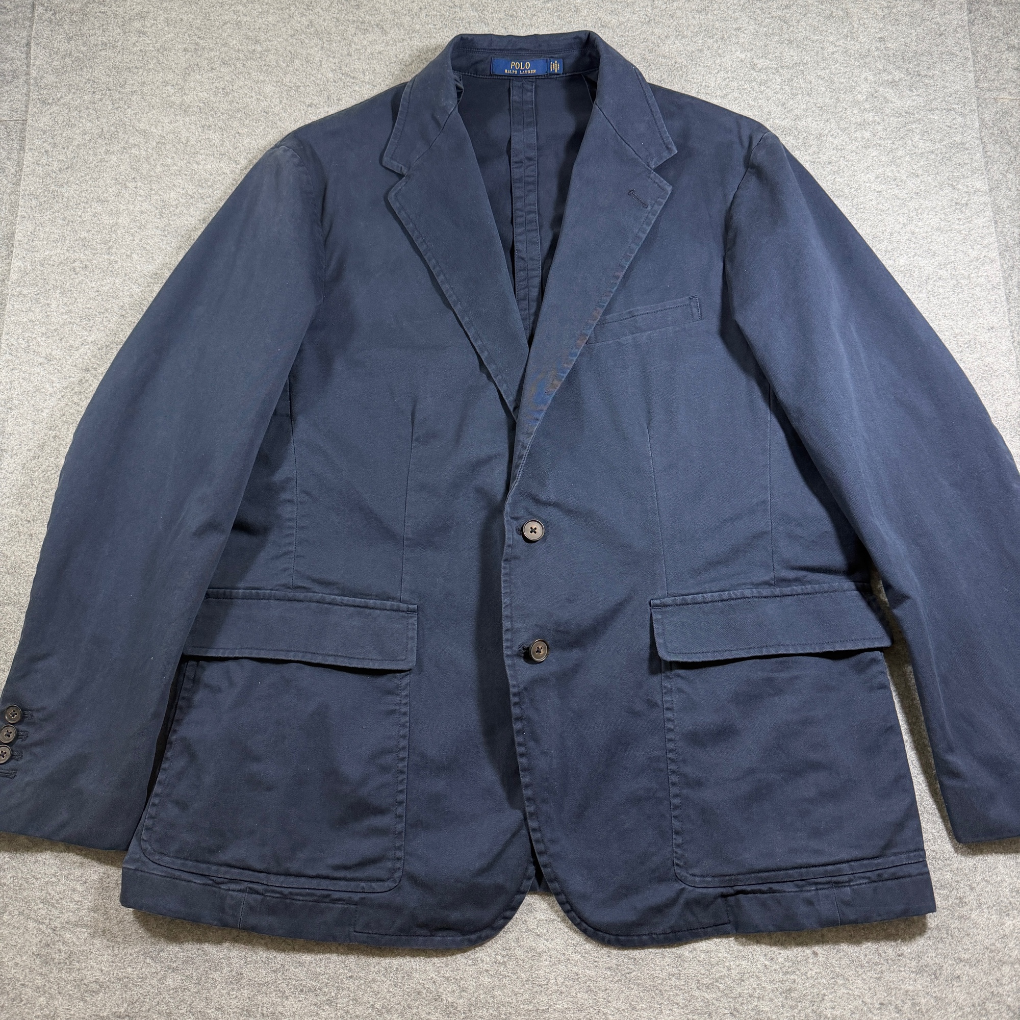 Polo Ralph Lauren Sport Coat Mens XXL Navy Two Button Notch Lapel Cotton Blazer thumbnail 10