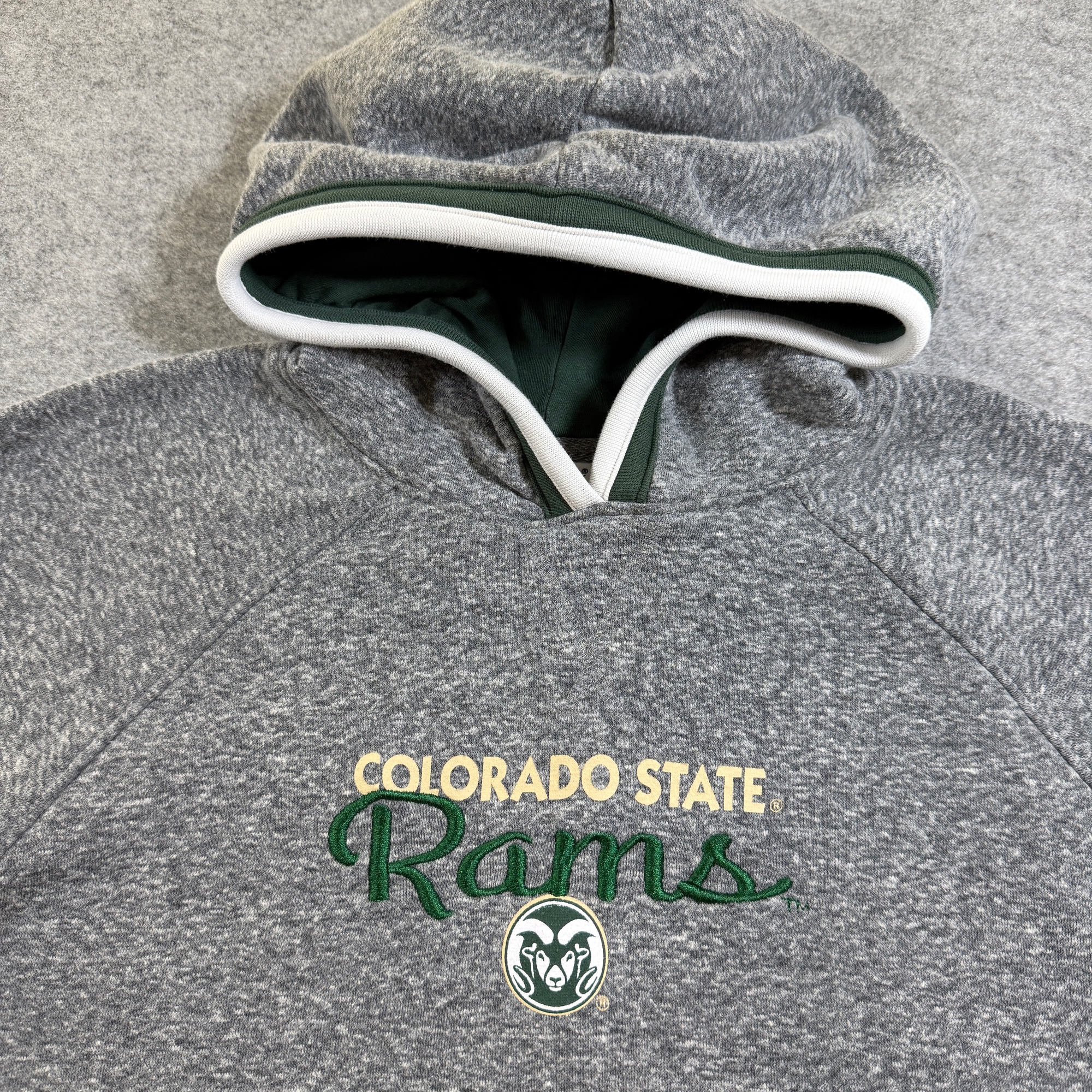 Champion Hoodie Mens M Gray Colorado State Rams Embroidered Pullover Fleece thumbnail 4