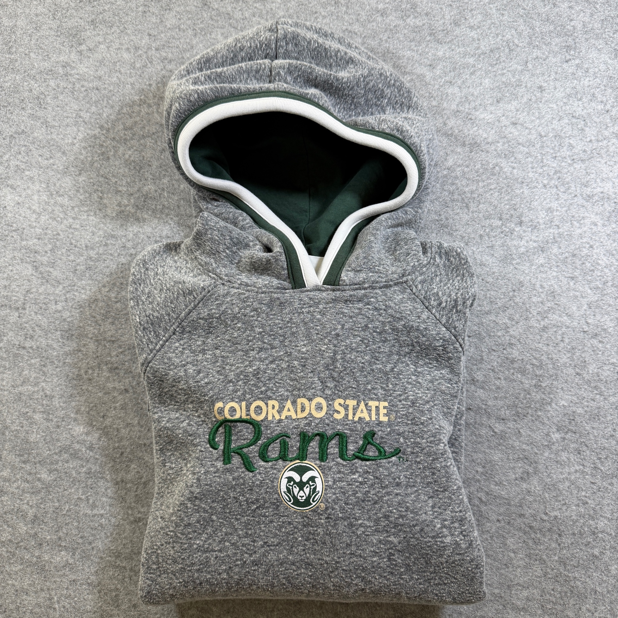Champion Hoodie Mens M Gray Colorado State Rams Embroidered Pullover Fleece thumbnail 10