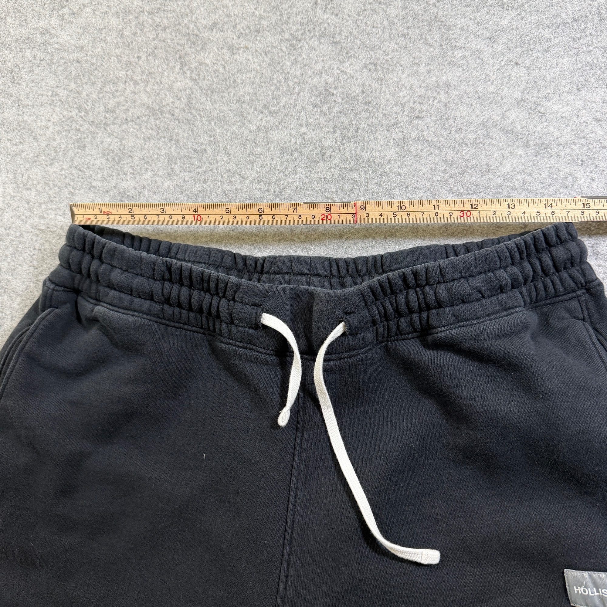 Hollister Sweatpants Mens M Black Drawstring Elastic Waist Relaxed Straight Leg thumbnail 5