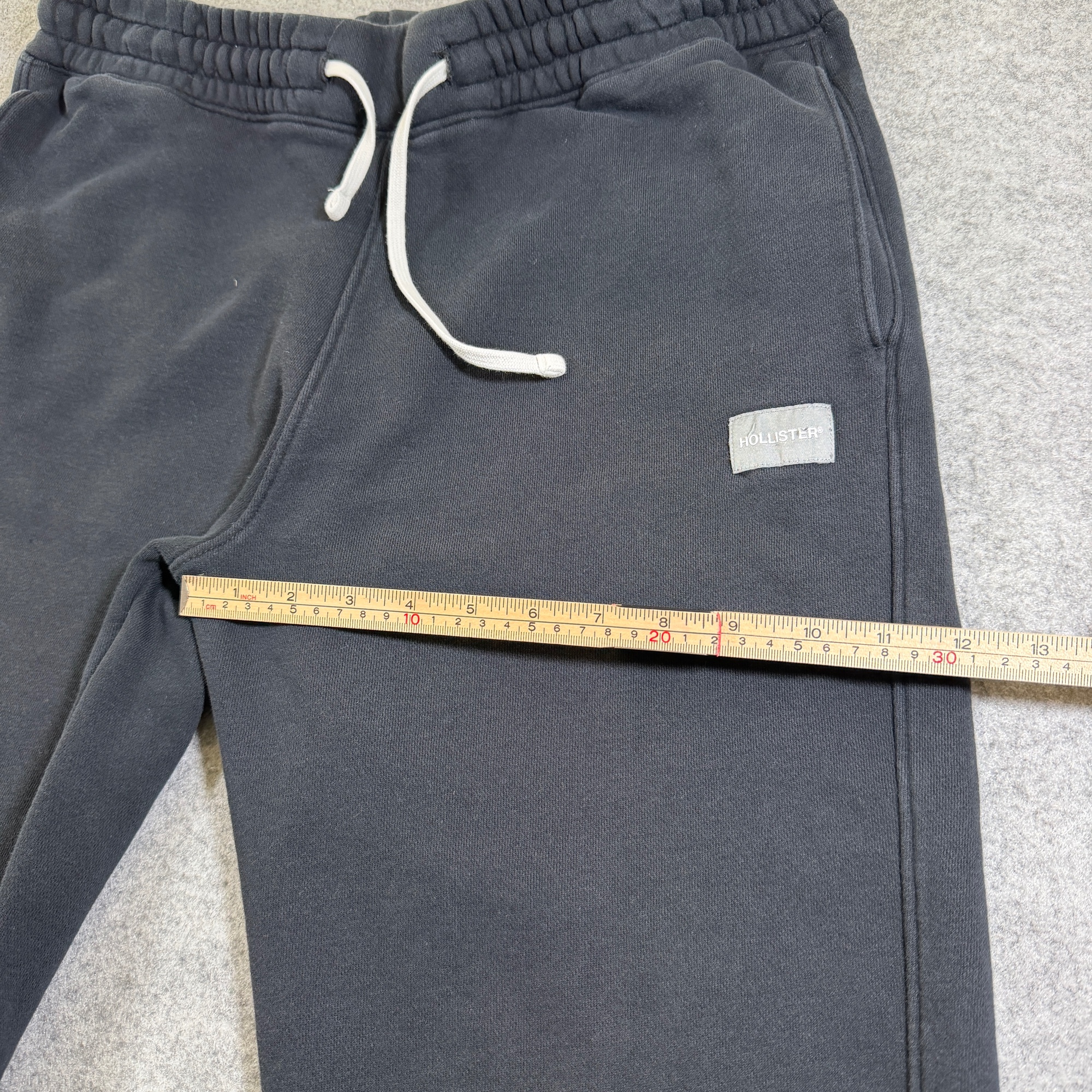 Hollister Sweatpants Mens M Black Drawstring Elastic Waist Relaxed Straight Leg thumbnail 8