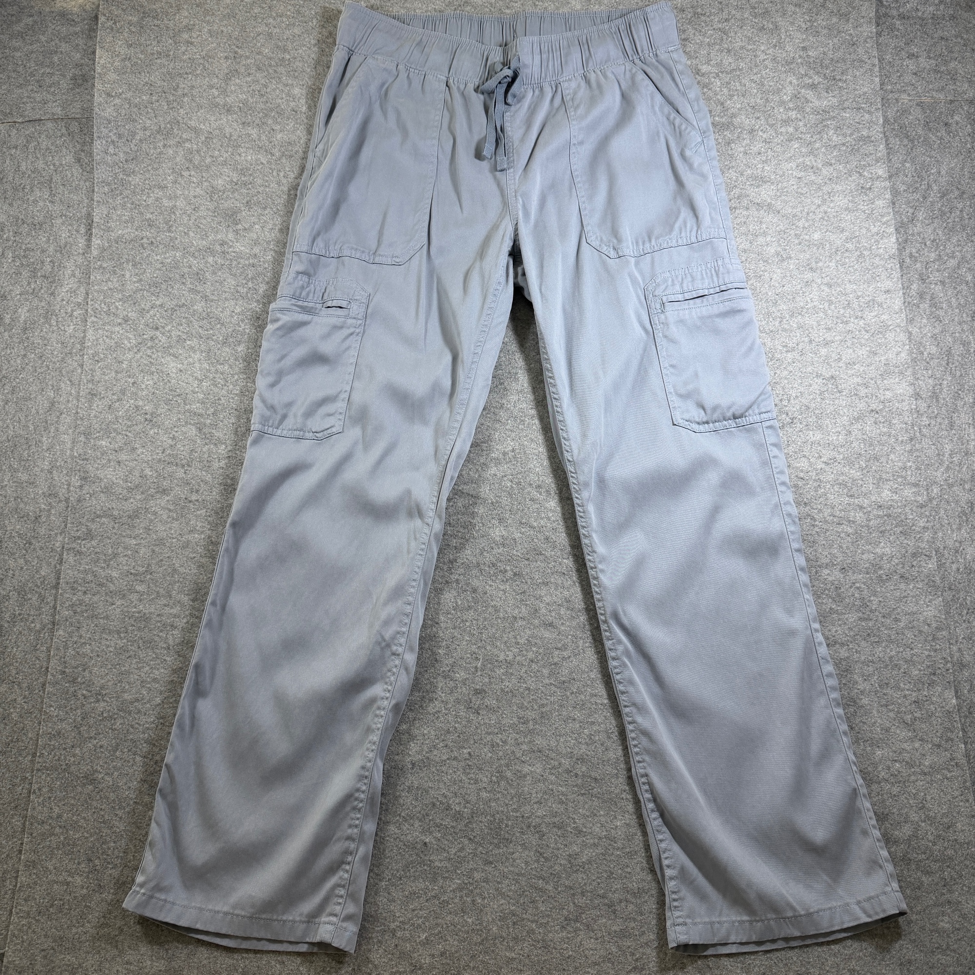 Buffalo David Bitton Cargo Pants Womens M Blue Drawstring Waist Relaxed Fit
