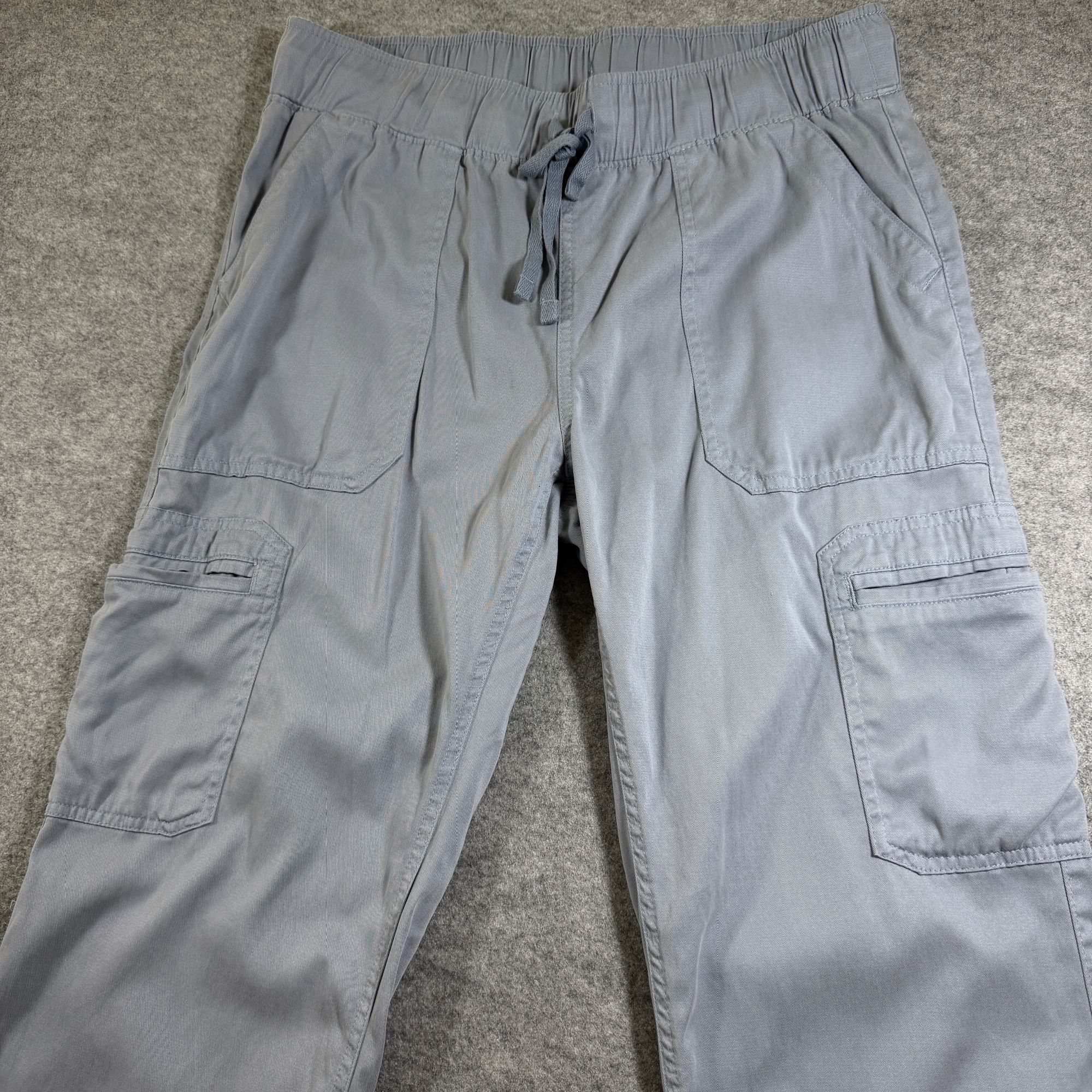 Buffalo David Bitton Cargo Pants Womens M Blue Drawstring Waist Relaxed Fit thumbnail 4