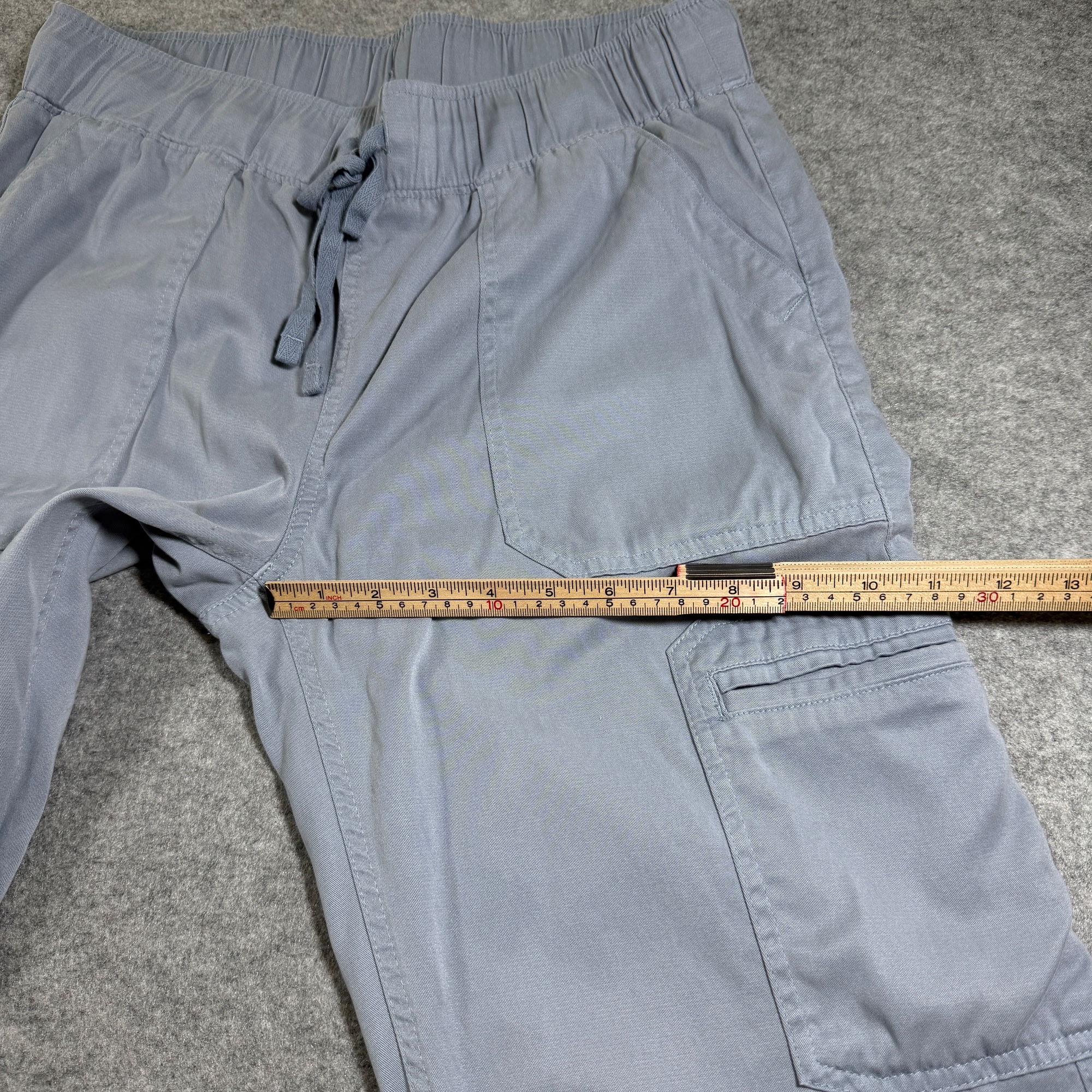 Buffalo David Bitton Cargo Pants Womens M Blue Drawstring Waist Relaxed Fit thumbnail 8