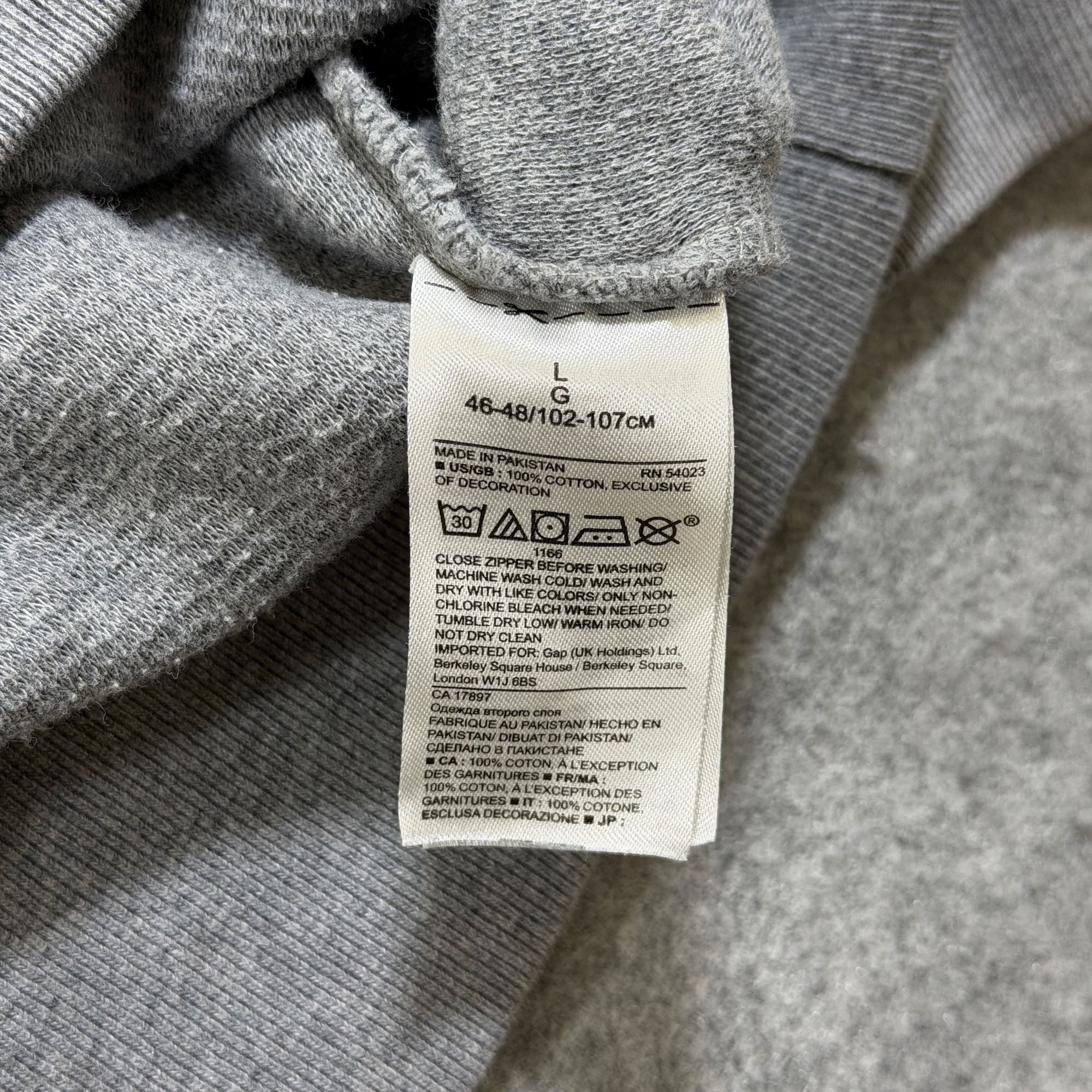 Banana Republic Quarter Zip Sweater Mens LG Gray Ribbed Cotton Relaxed Fit Soft thumbnail 10