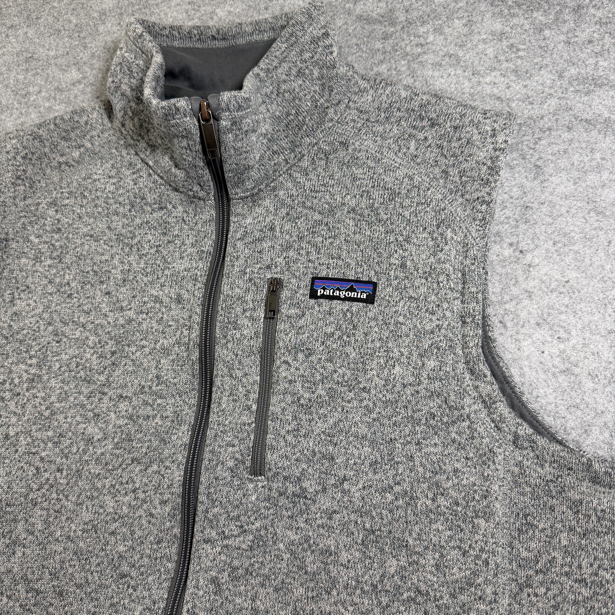 Patagonia Better Sweater Vest Mens XL Gray Full Zip Fleece Chest Pocket Logo thumbnail 4