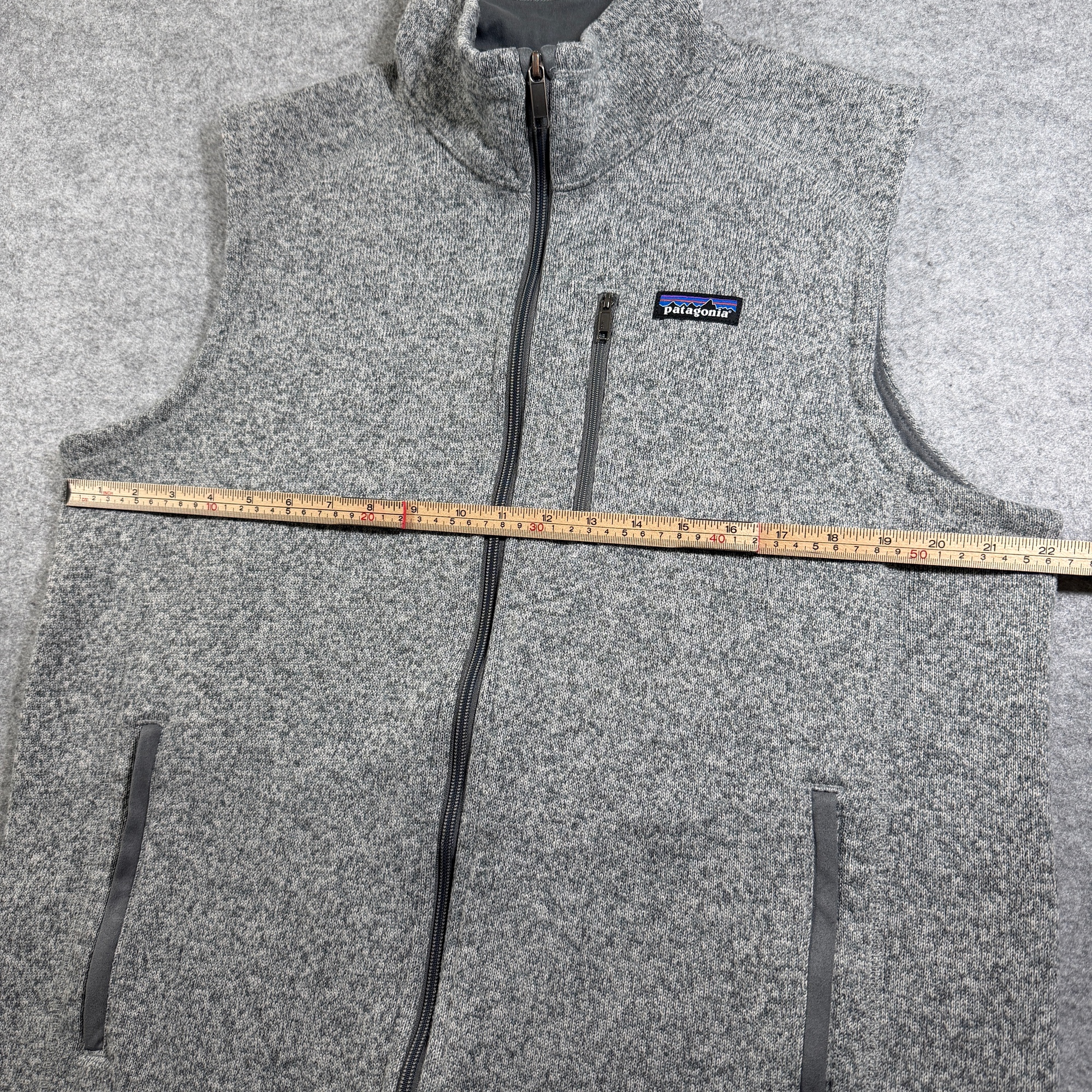 Patagonia Better Sweater Vest Mens XL Gray Full Zip Fleece Chest Pocket Logo thumbnail 6
