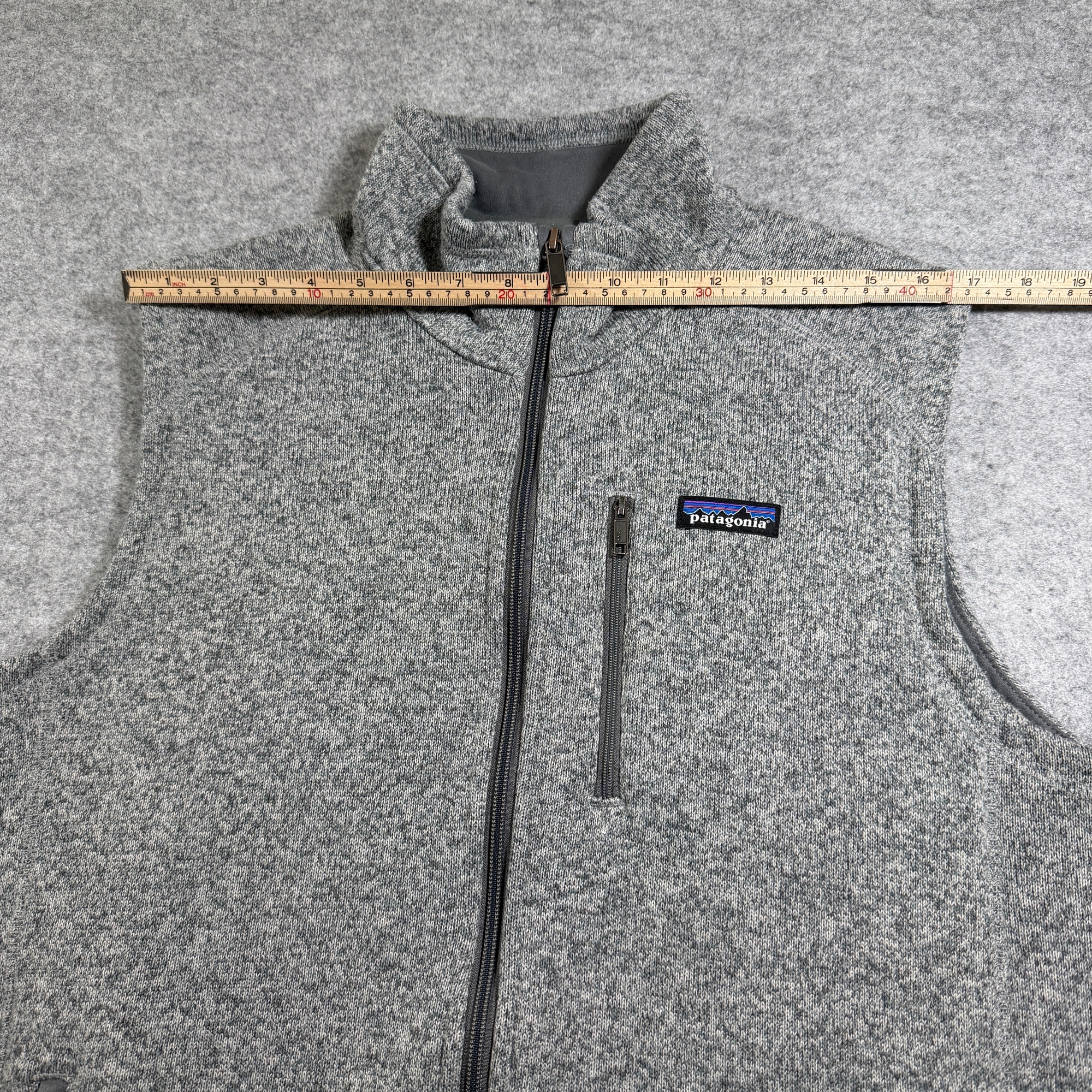 Patagonia Better Sweater Vest Mens XL Gray Full Zip Fleece Chest Pocket Logo thumbnail 7