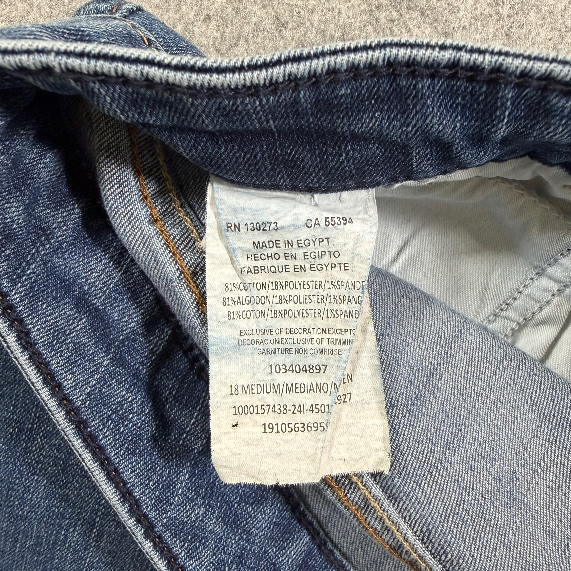 Lee Jeans Womens 18 Medium Blue Denim Instantly Slims Relaxed Straight High Rise thumbnail 4