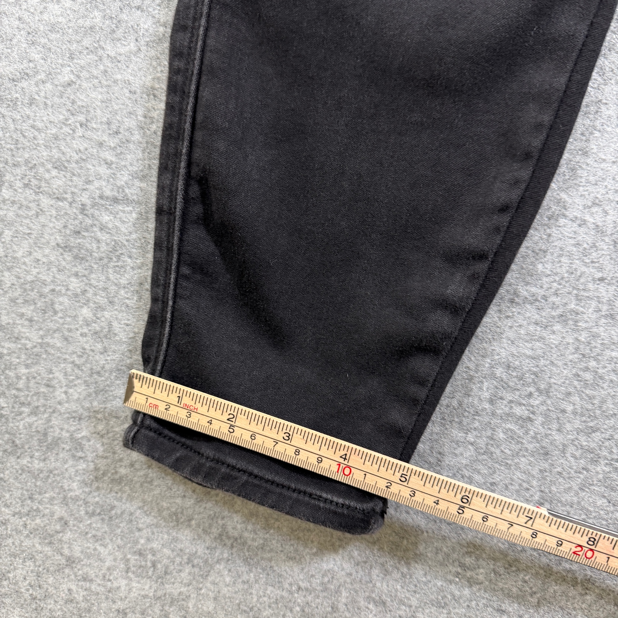 Seven7 Skinny Crop Jeans Womens 10 Black High Rise Stretch Faded Denim thumbnail 9