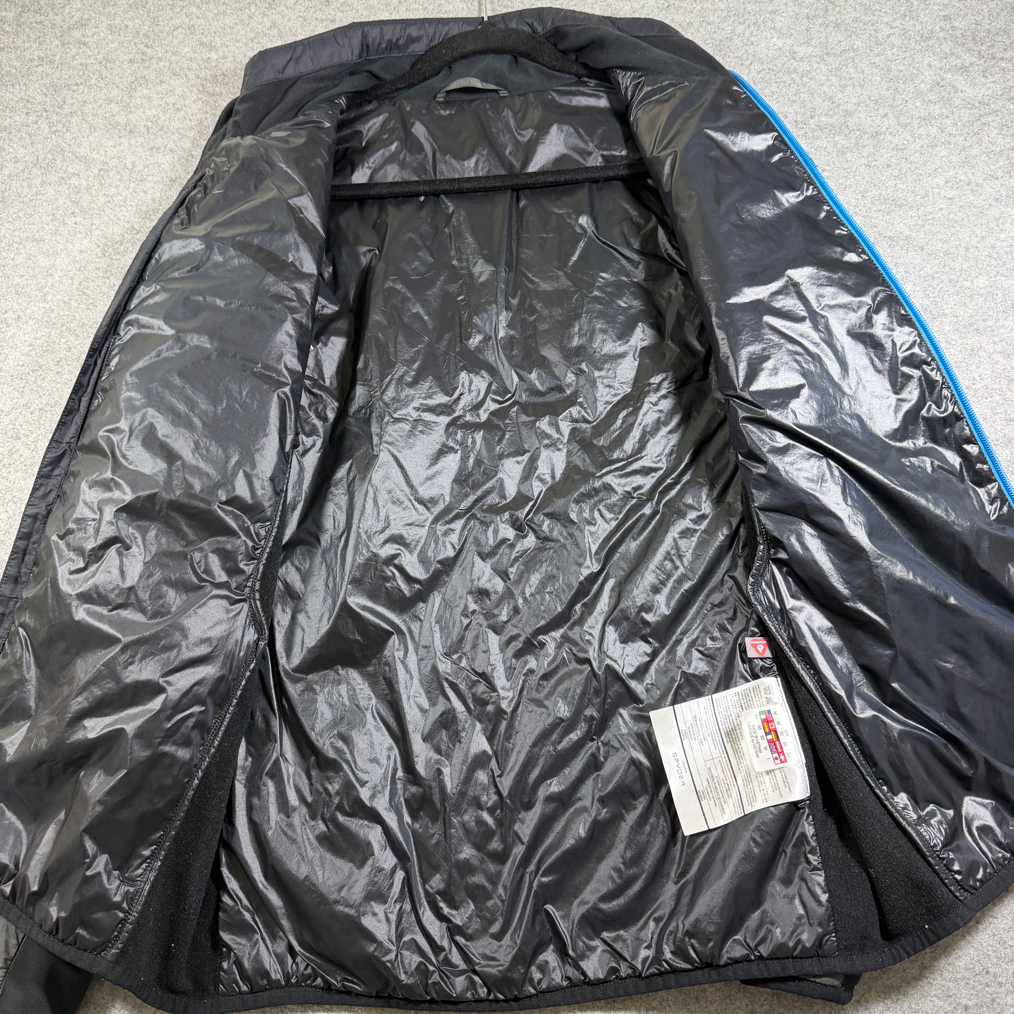 Spyder Active Ski Jacket Mens M Gray Black Quilted Full Zip Insulated Winter thumbnail 8