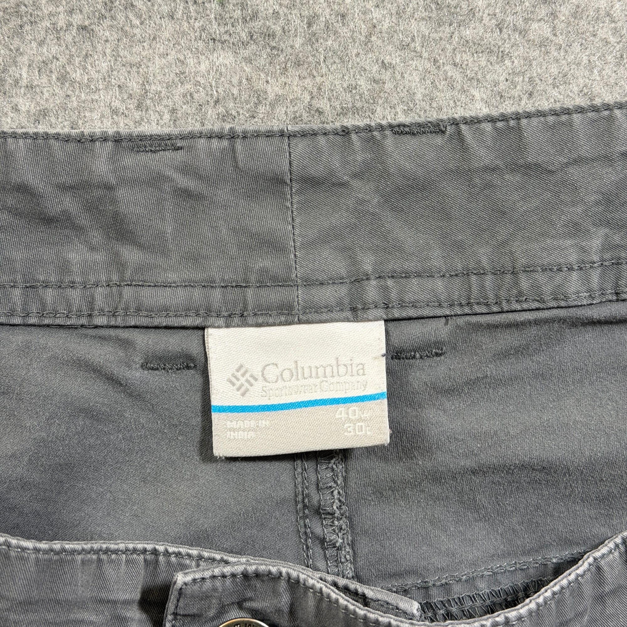 Columbia Pants Mens 40x30 Gray Regular Fit Five Pocket Cotton Stretch Casual thumbnail 3