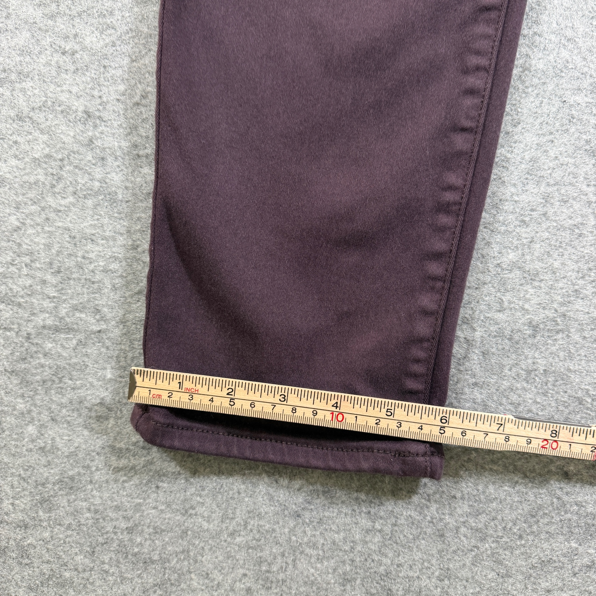 American Eagle Jegging Crop Jeans Womens 14 Long Maroon Hi Rise Stretch Slim thumbnail 10