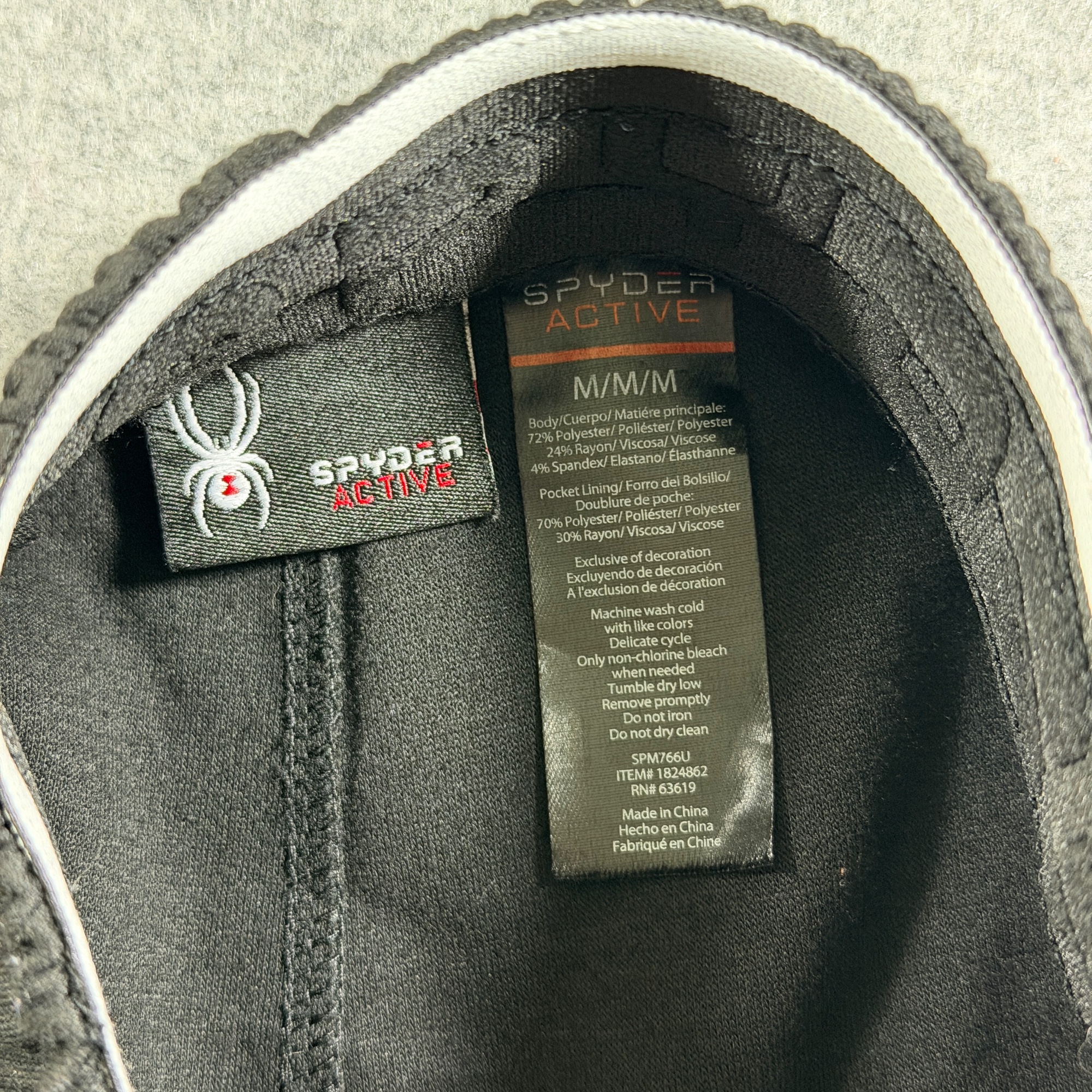 Spyder Active Sweatpants Mens M Black Drawstring Elastic Waist Zip Pockets thumbnail 5
