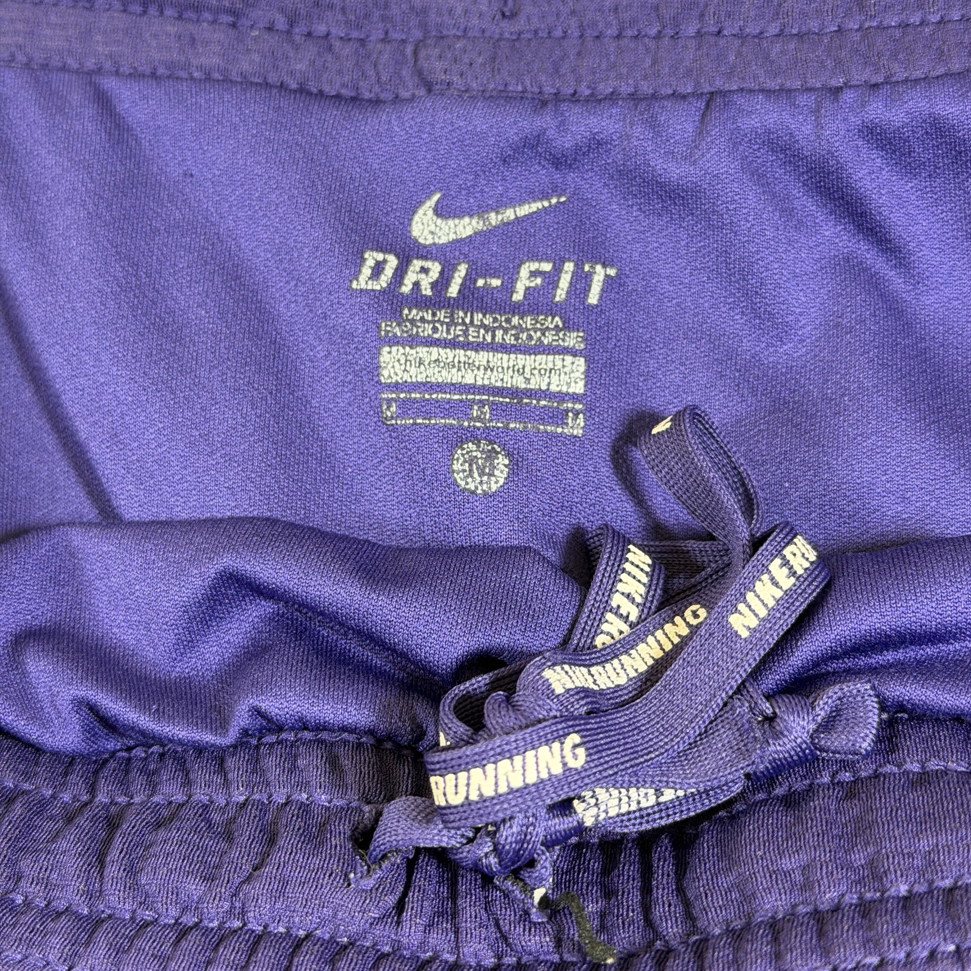 Nike Dri-Fit Running Shorts Womens M Purple Washington Huskies Logo Liner T&FXC thumbnail 5