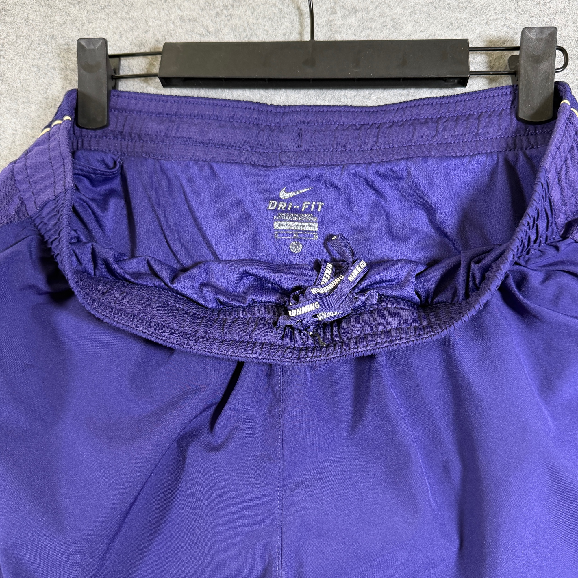 Nike Dri-Fit Running Shorts Womens M Purple Washington Huskies Logo Liner T&FXC thumbnail 8