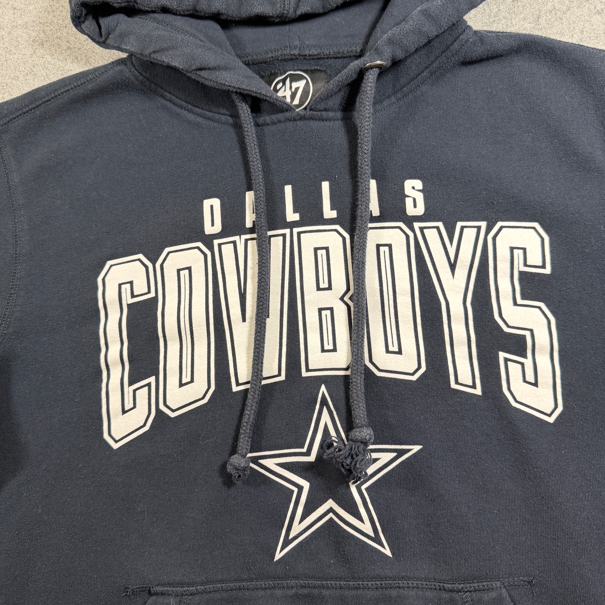 '47 Dallas Cowboys Hoodie Mens S Navy Fleece Pullover NFL Football Fan Gear thumbnail 3