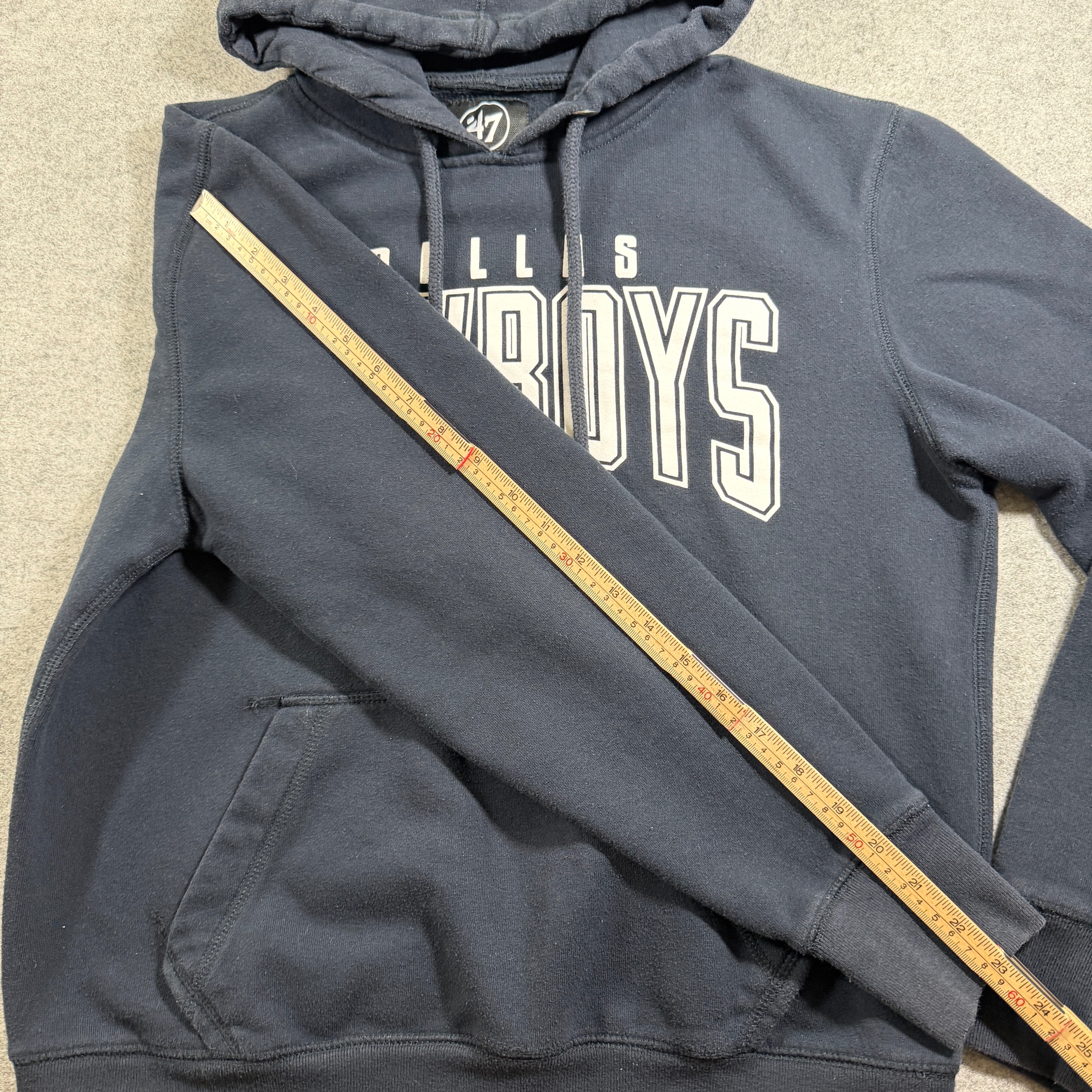 '47 Dallas Cowboys Hoodie Mens S Navy Fleece Pullover NFL Football Fan Gear thumbnail 8