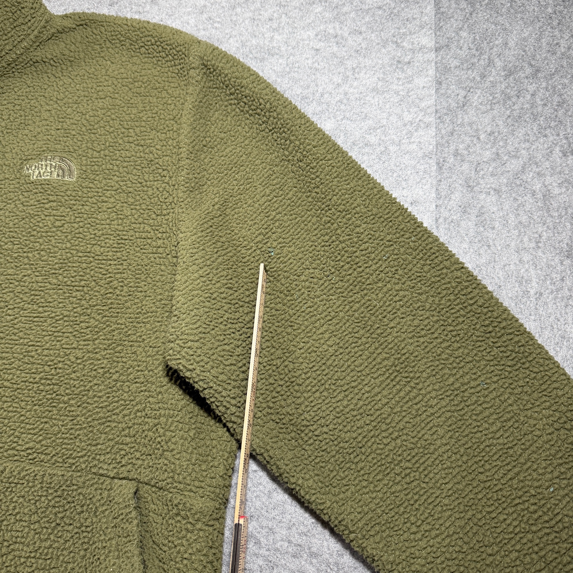 The North Face Campshire Fleece Jacket Mens XL Olive Green Sherpa Full Zip thumbnail 3