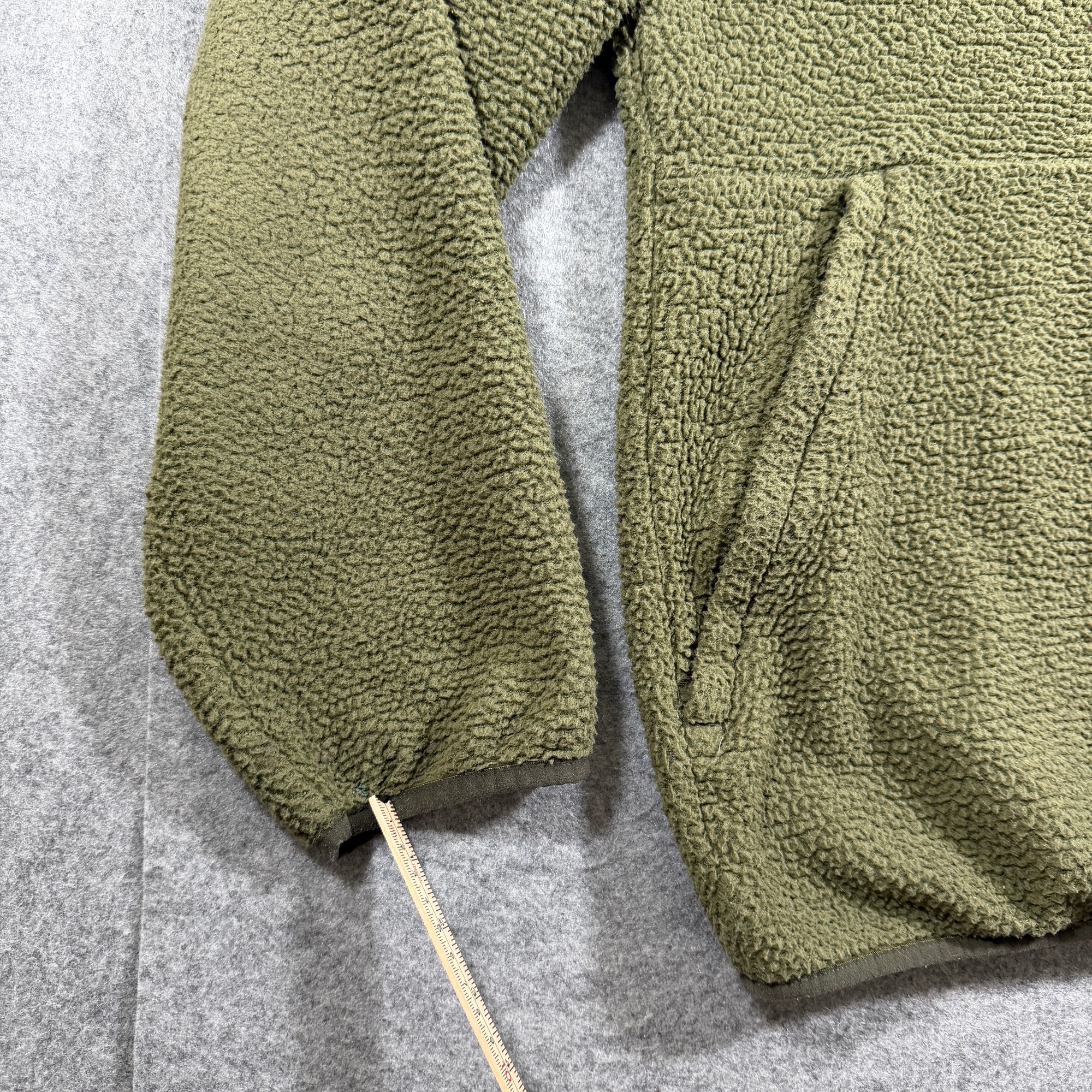The North Face Campshire Fleece Jacket Mens XL Olive Green Sherpa Full Zip thumbnail 4